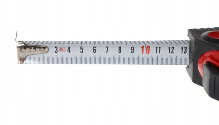KRAFT&DELE TAŚMA MIERNICZA ZWIJANA 10M MIARA + BLOKADA ZACZEP KD10294