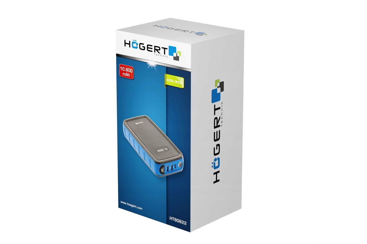 HOEGERT STARTER URZĄDZENIE ROZRUCHOWE 400A POWERBANK 12 V USB-C HT8G622