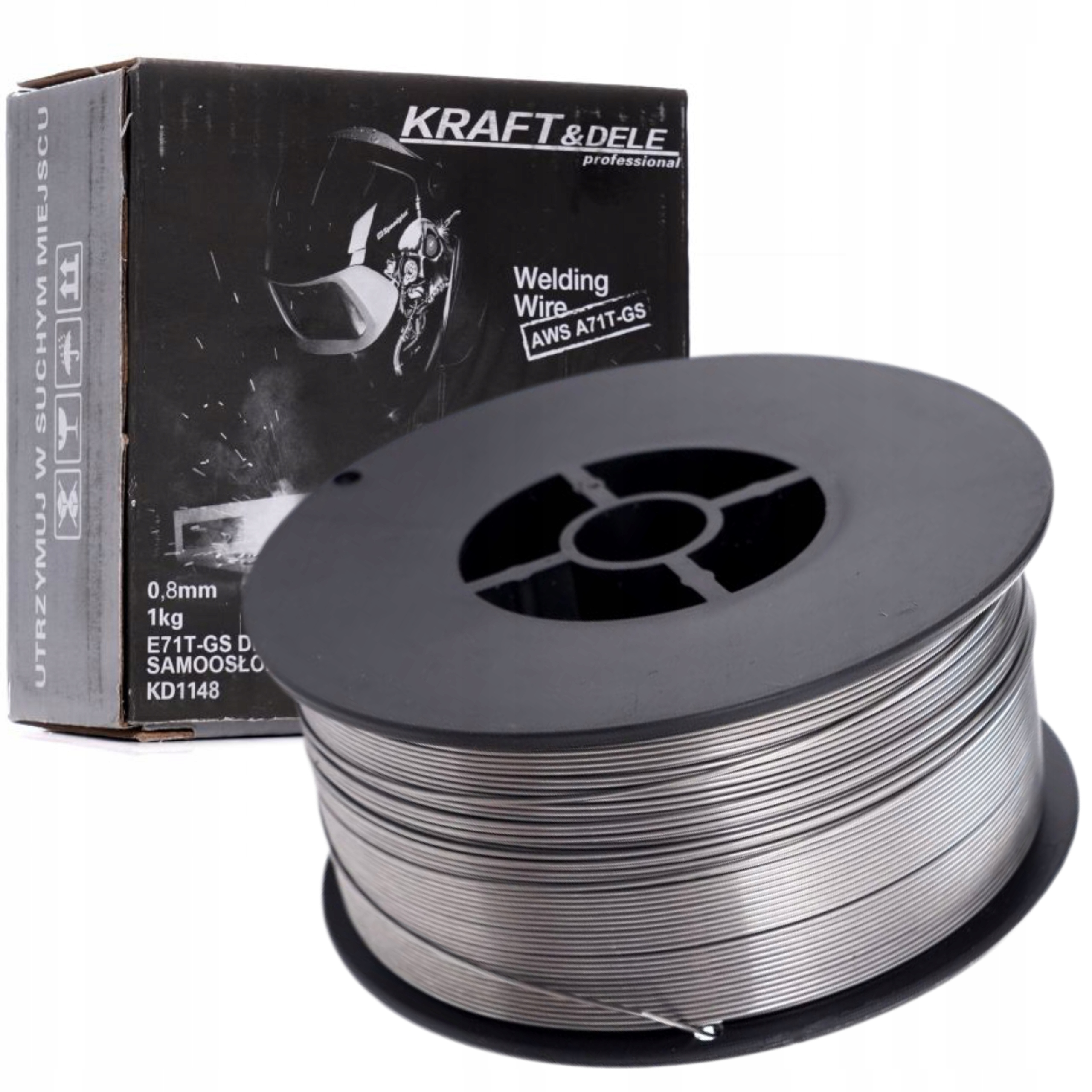 KRAFT&DELE DRUT SPAWALNICZY BEZGAZOWY SAMOOSŁONOWY 0,8MM 1KG KD1148