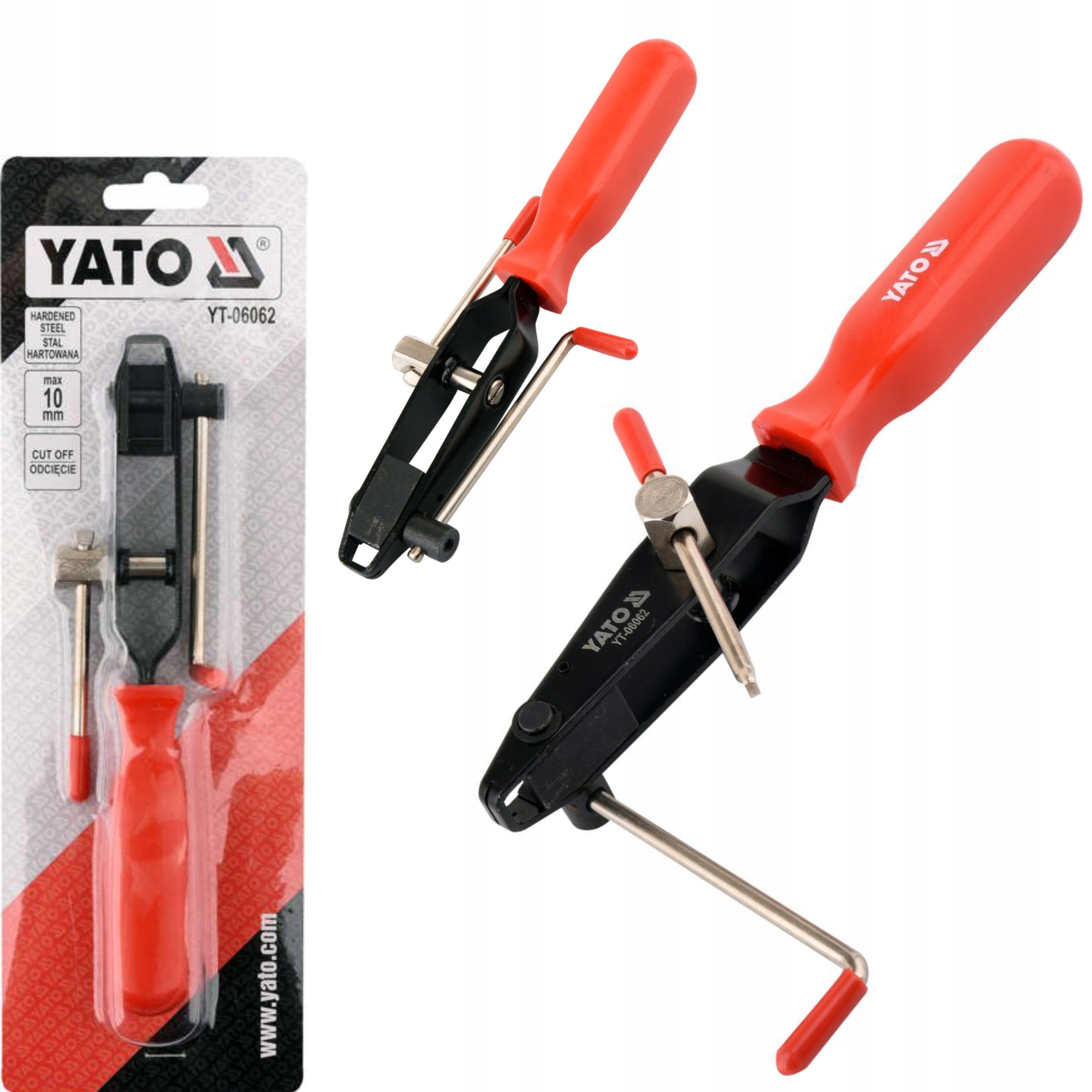 YATO SZCZYPCE ZACISKANIA CIĘCIA OPASEK OSŁON PRZEGUBÓW TAŚMA 10mm YT-06062