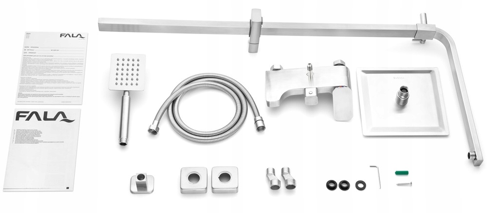 DESZCZOWNICA KOLUMNOWA PRYSZNICOWA INOX STEELY 4 FALA 75665