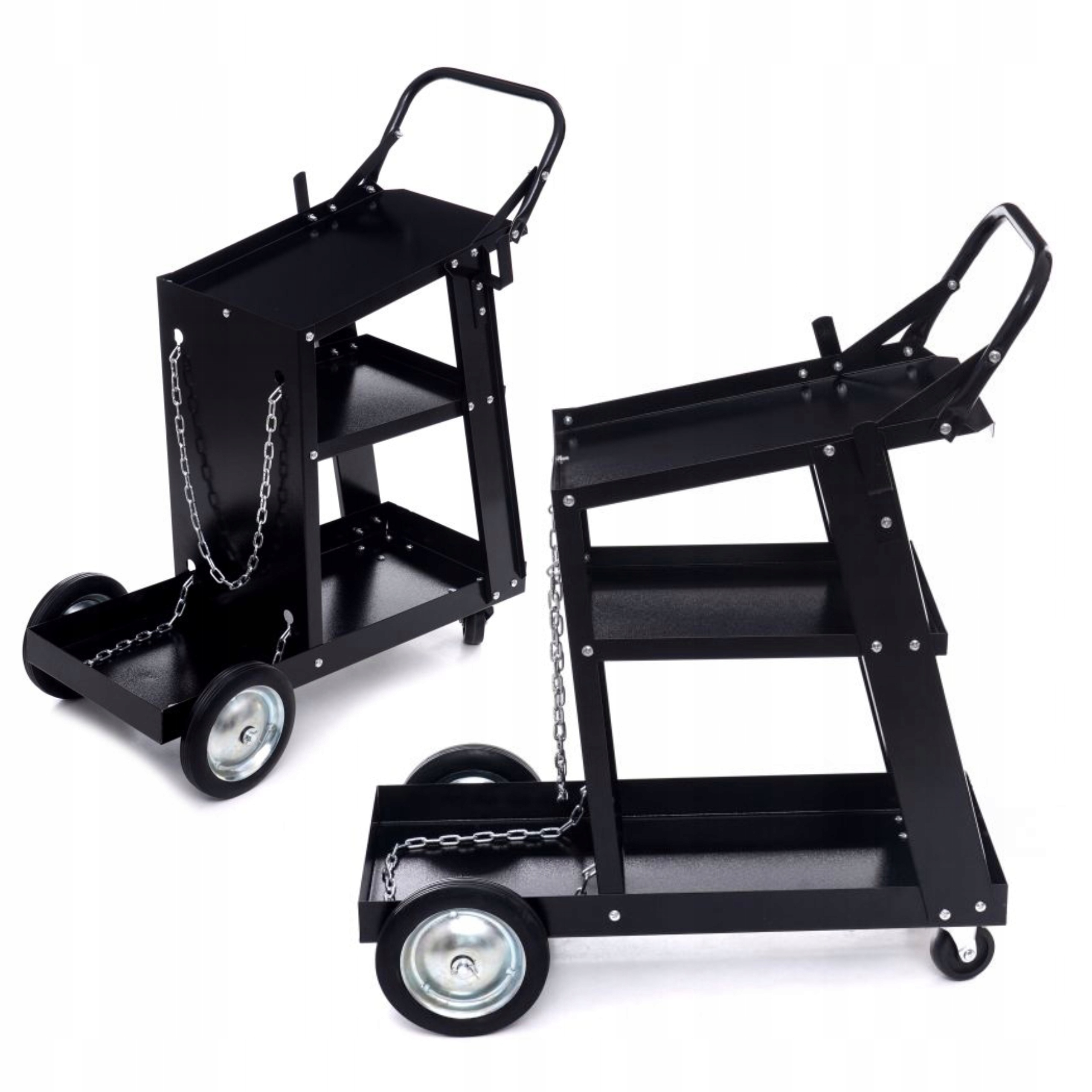 WÓZEK SPAWALNICZY DO SPAWAREK Z PÓŁKĄ NA BUTLE STABILNY MIG MAG MMA TIG