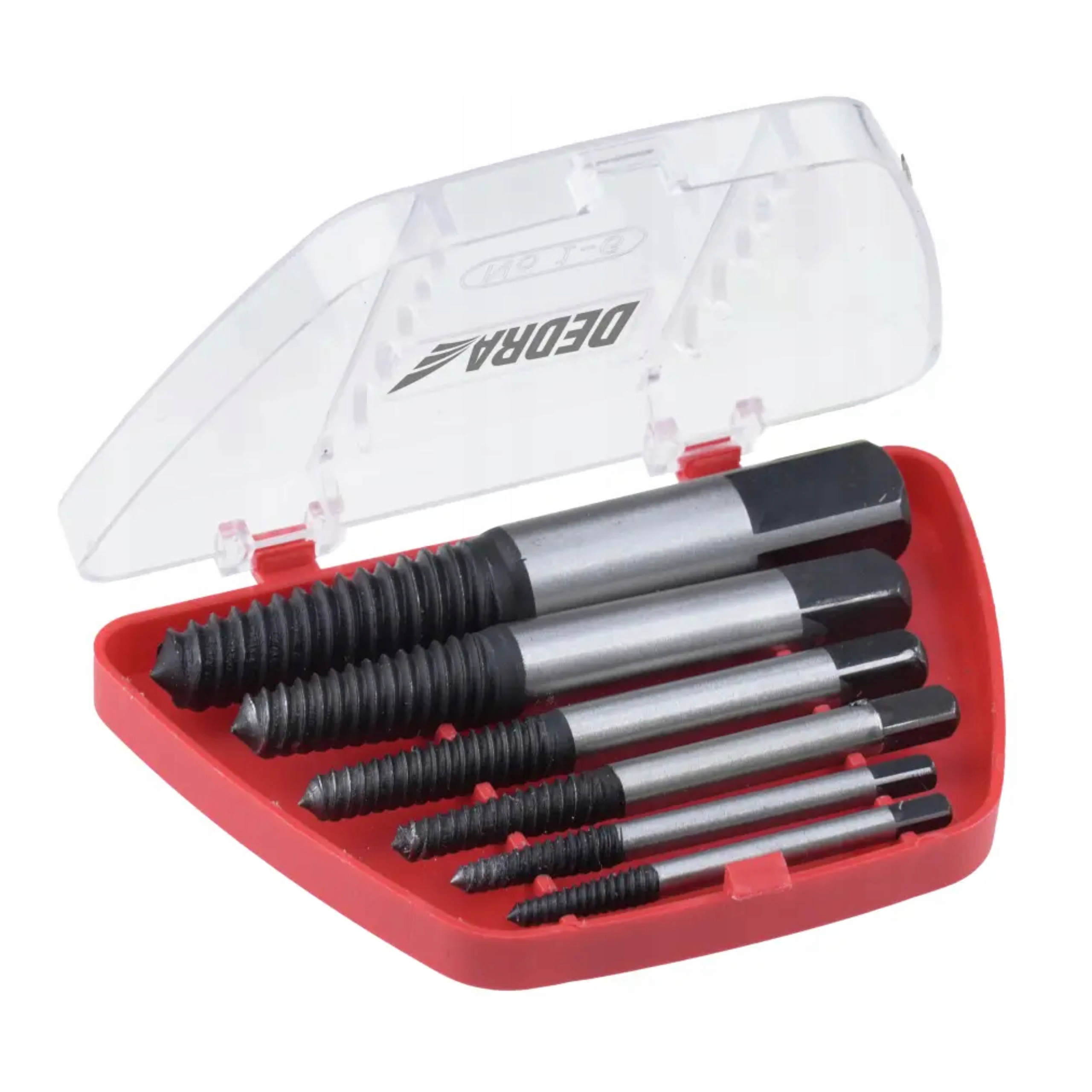 DEDRA ZESTAW WYKRĘTAKI DO ZERWANYCH ŚRUB 6SZTUK W ETUI 06A200