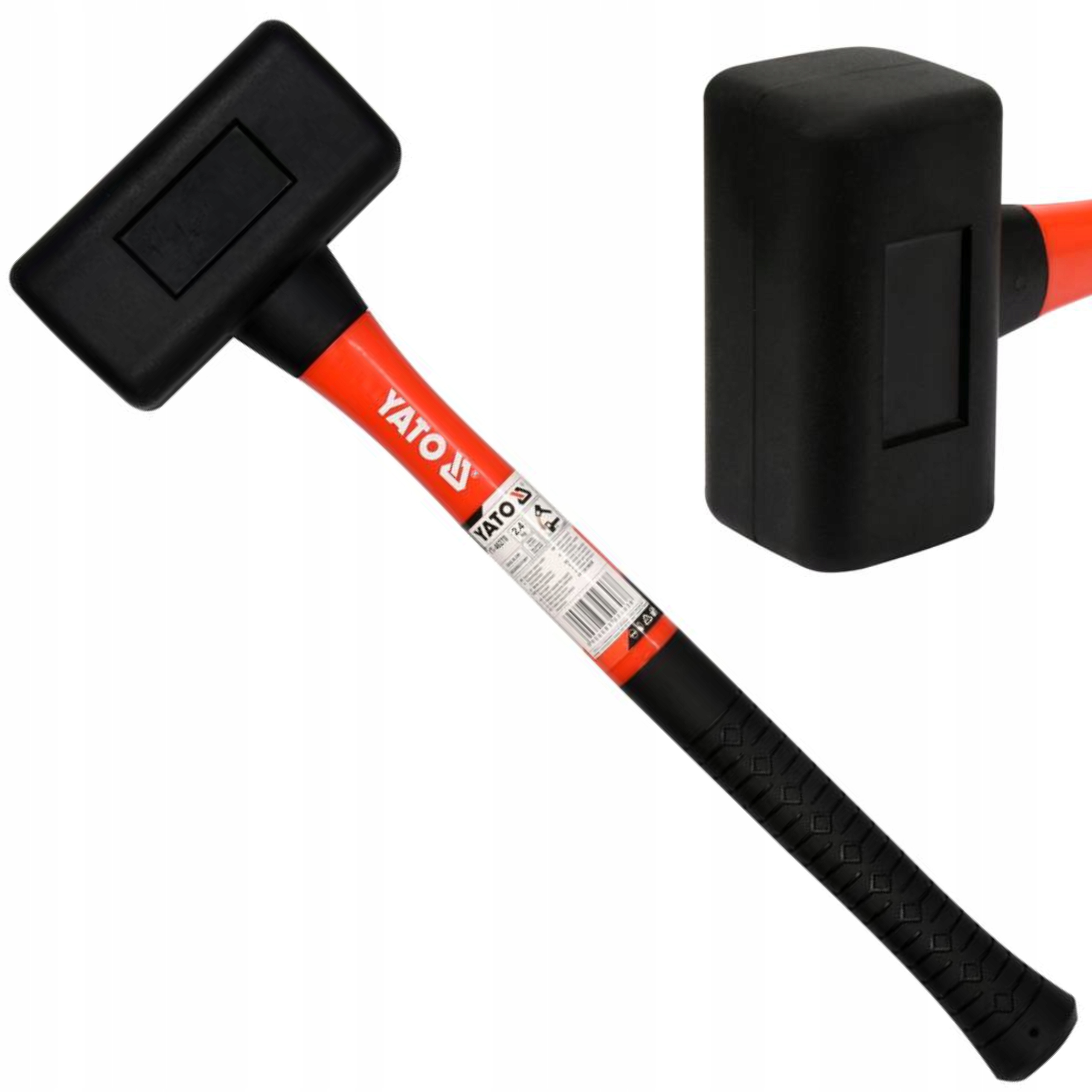 YATO MŁOTEK GUMOWY BEZODRZUTOWY BRUKARSKI Z WŁÓKNA SZKLANEGO 2.4KG YT-46270