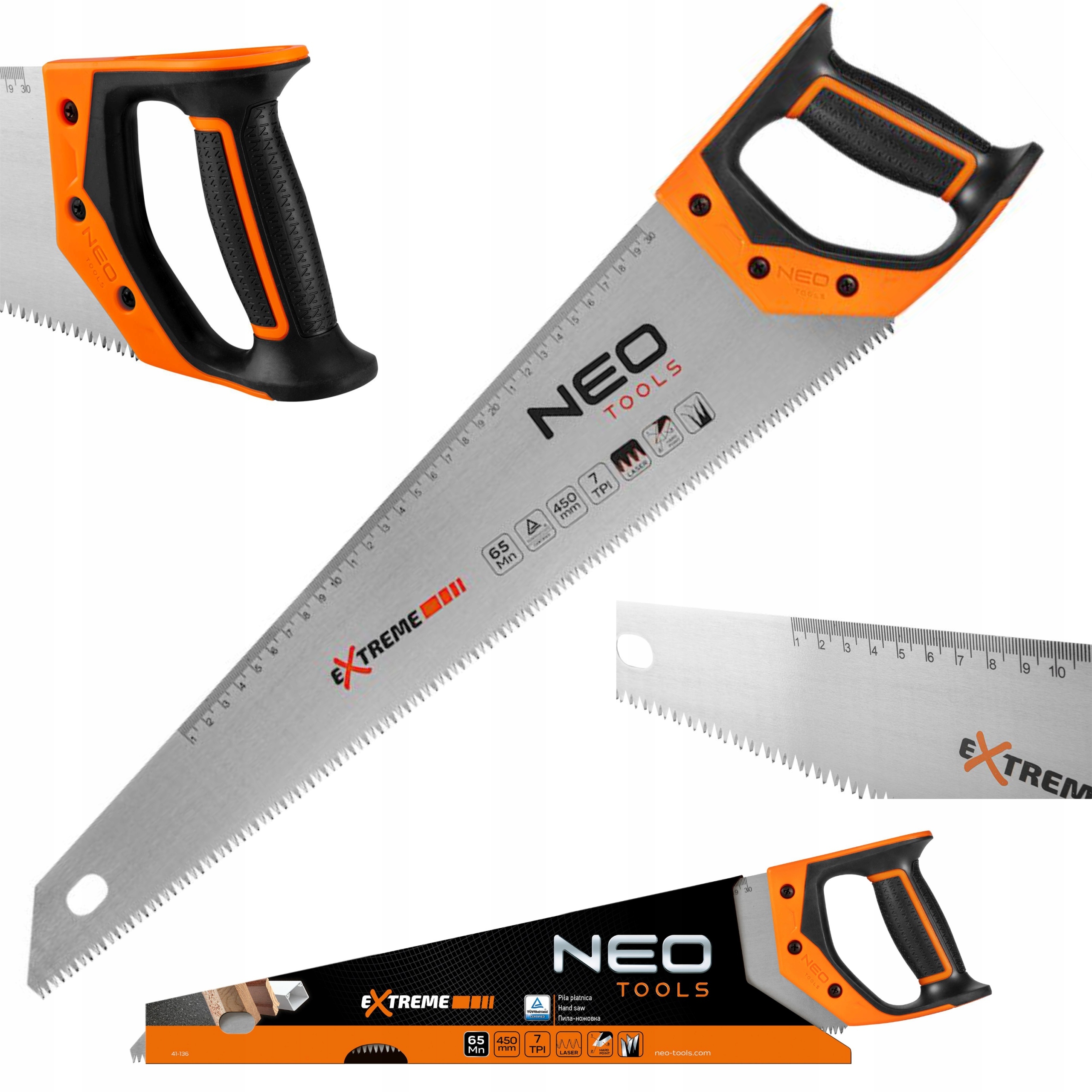 NEO PIŁA PŁATNICA 450mm PIŁKA RĘCZNA DREWNA DRZEWA