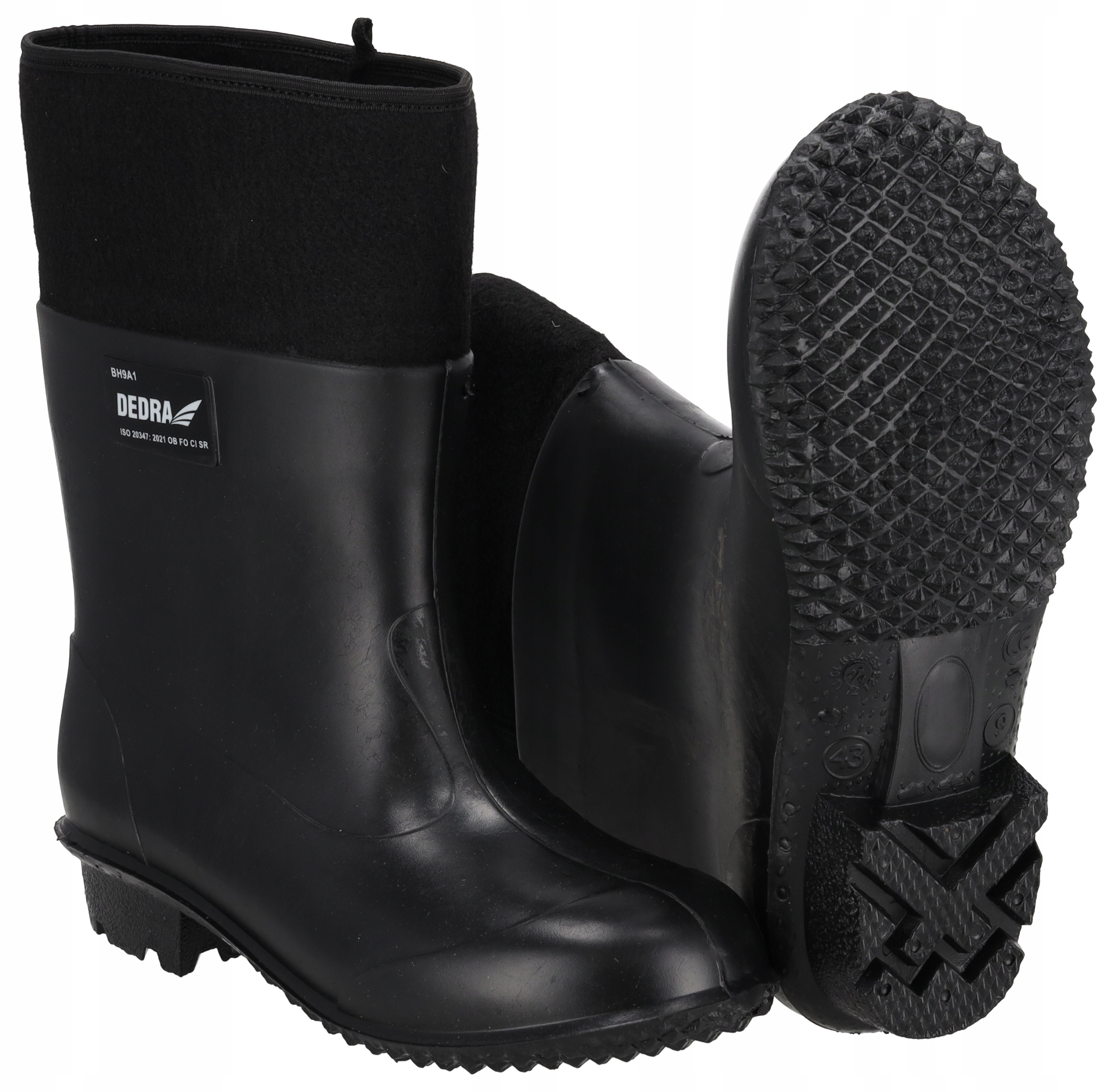 DEDRA GUMOWCE GUMOFILCE PCV KOLOSZE OCIEPŁANE BH9A1 ROZMIAR 43