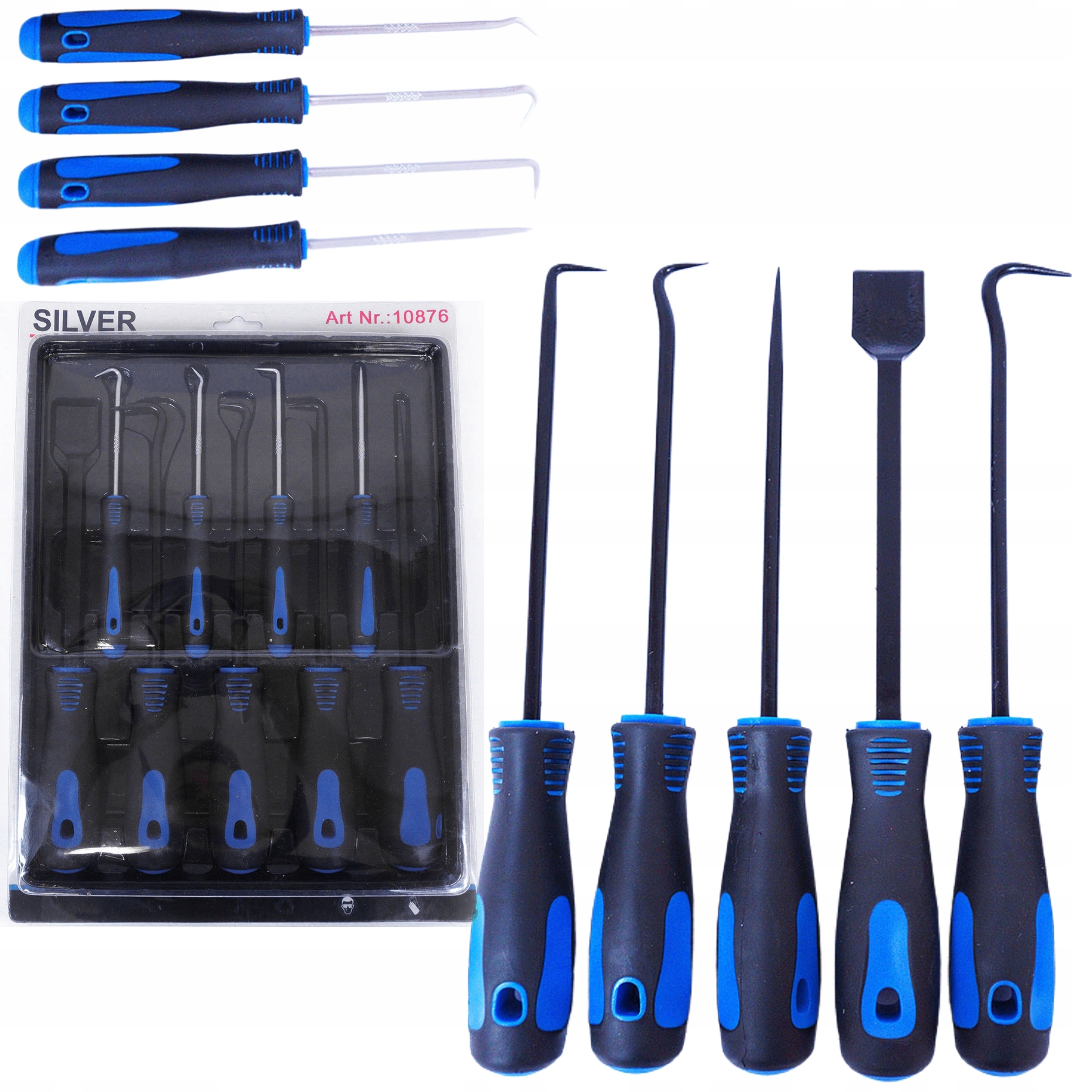 ZESTAW ŚRUBOKRĘTÓW HACZYKÓW HACZYKI NARZĘDZIOWE GROTY DO USZCZELEK ORINGÓW