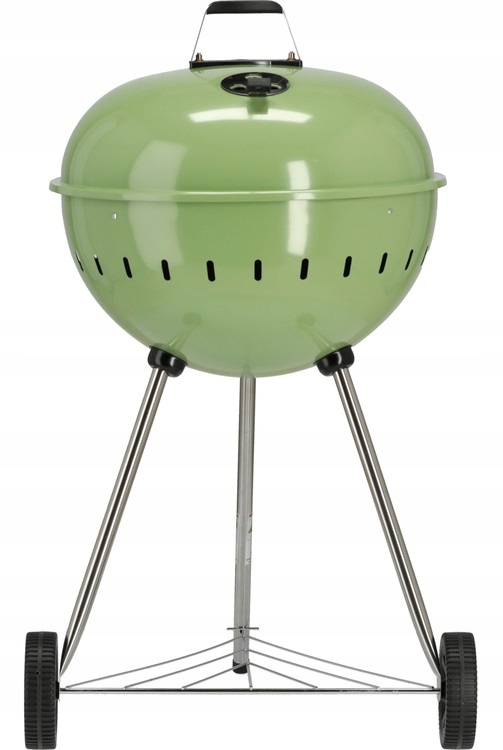 GRILL OGRODOWY WĘGLOWY OKRĄGŁY Z POKRYWĄ RUSZT XXL KÓŁKA POKRYWA 54CM 20303