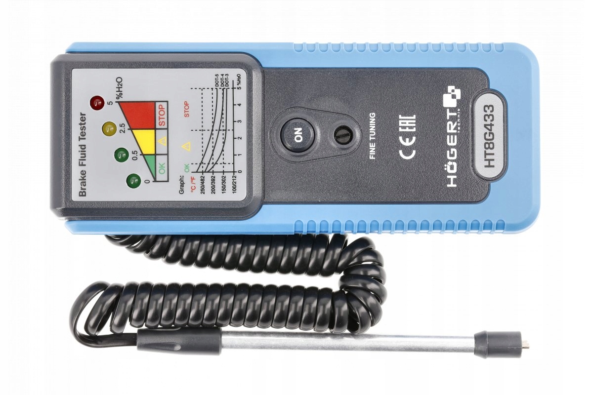 HOGERT HT8G433 TESTER PŁYNU HAMULCOWEGO MIERNIK