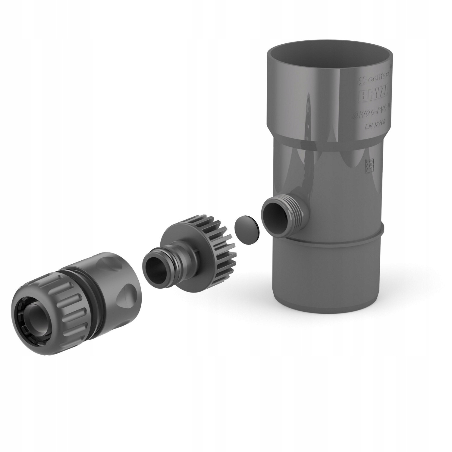 CELLFAST ODZYSKIWACZ WODY DESZCZOWEJ 63mm ŁAPACZ DESZCZÓWKI GRAFIT 60-204