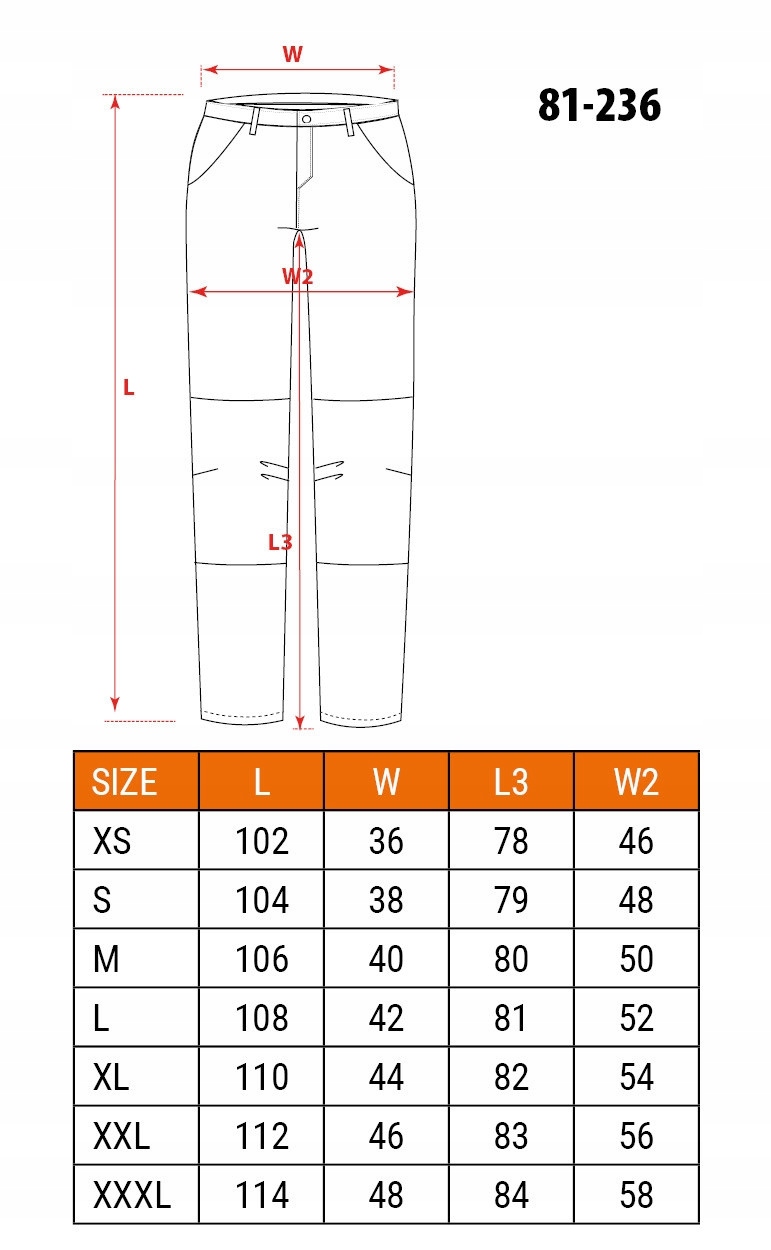 NEO SPODNIE ROBOCZE BHP HD SLIM PASEK rozmiar XXL
