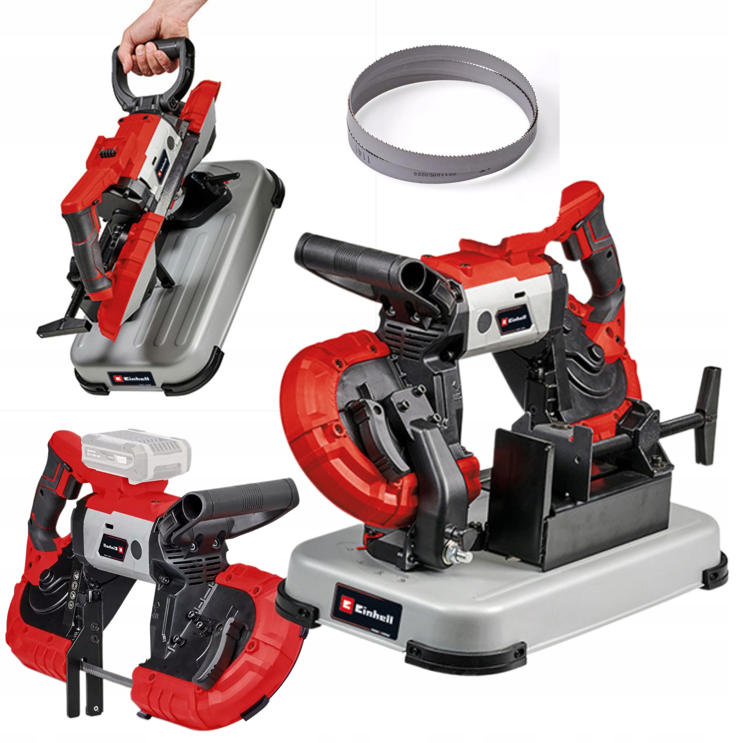 PIŁA TAŚMOWA AKUMULATOROWA 18V LED 115x127mm TE-MB 18/127 U Li Solo EINHELL