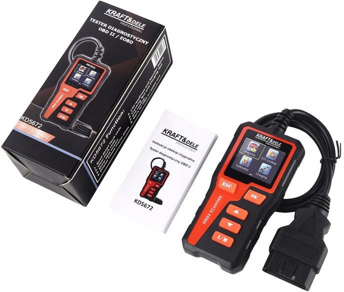 KRAFT&DELE SOLIDNY TESTER DIAGNOSTYCZNY OBD II/EOBD KD5672