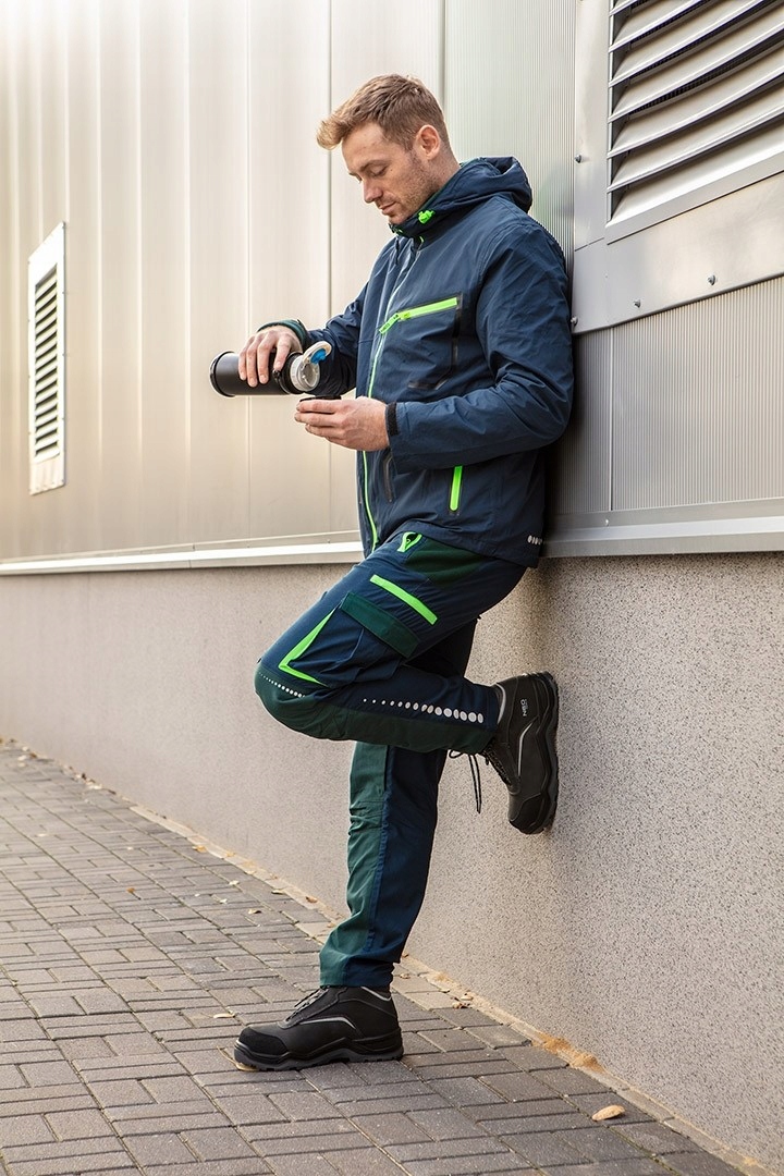 NEO KOMPLET MĘSKIEJ ODZIEŻY ROBOCZEJ BHP, SPODNIE POLAR KOSZULKA ROZ. 3XL