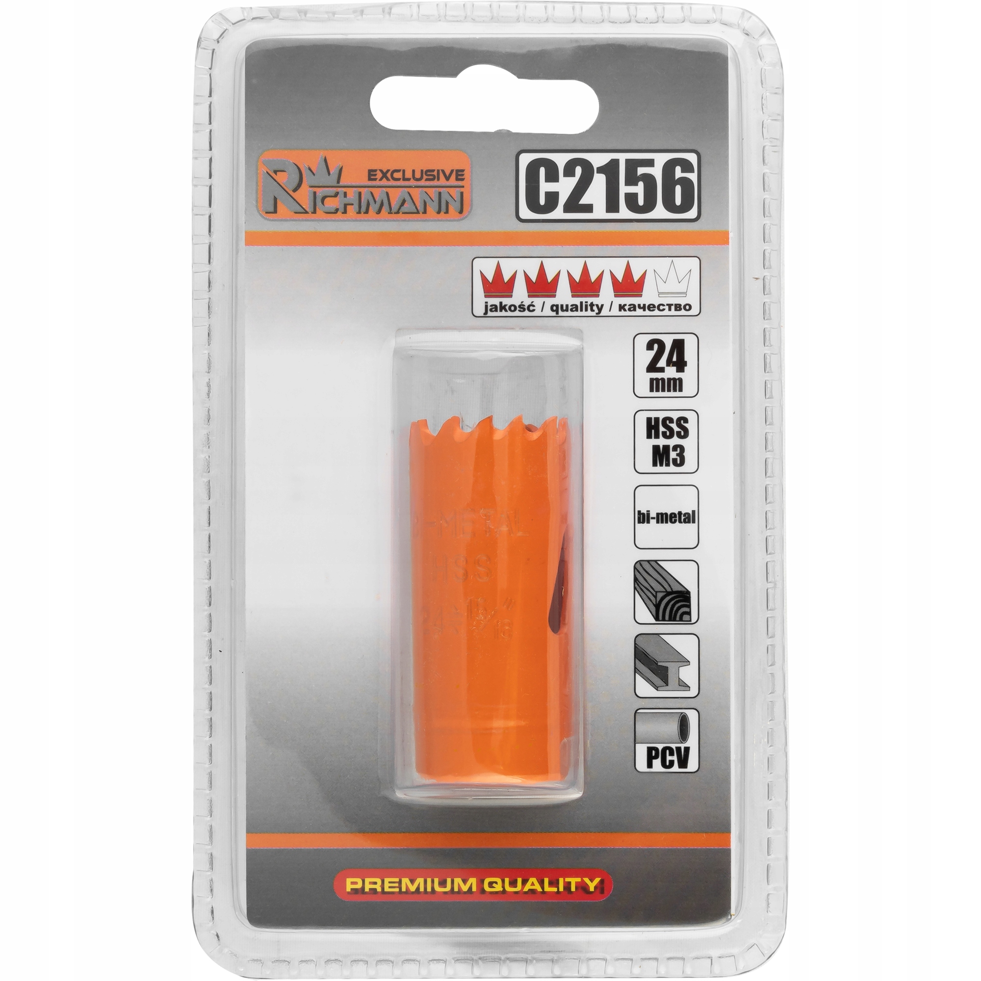 RICHMANN OTWORNICA BIMETAL HSS M3 24 MM C2156