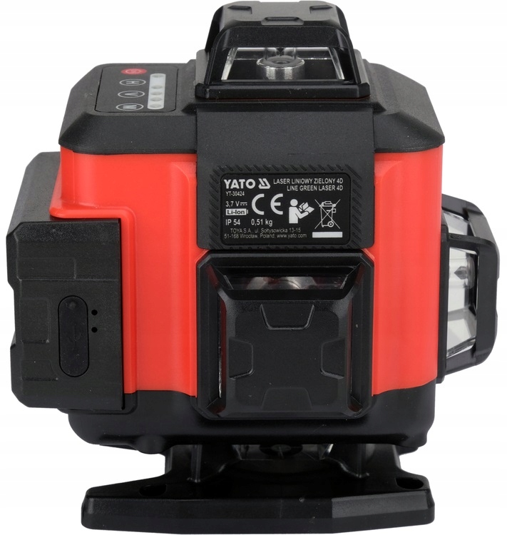 YATO LASER ZIELONY 4D Z ELEKTRONICZNYM KOMPENSATOREM 16 LINII YT-30424