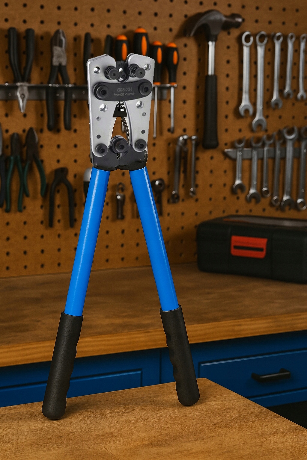 ZACISKARKA KOŃCÓWEK KABLI PRZEWODÓW PRASKA TULEJKI 390 mm 6-50mm2 OD5040