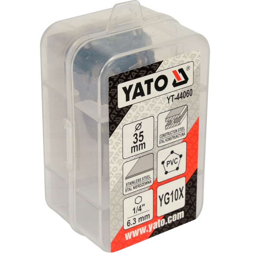 YATO OTWORNICA TCT DO METALU 35MM WĘGLIK SPIEKANY KORONKA