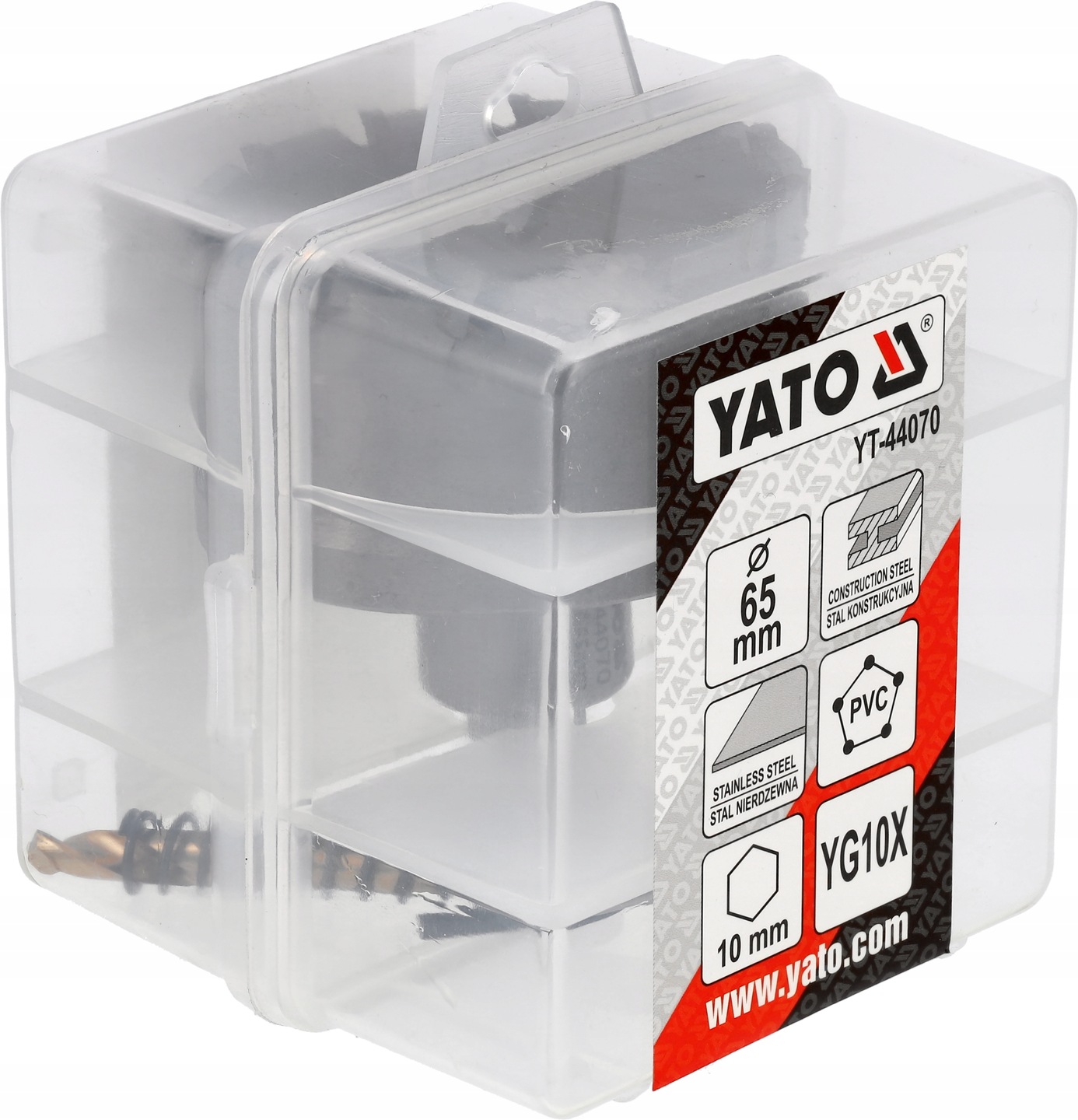 OTWORNICA DO METALU 65 MM Z WĘGLIKIEM SPIEKANYM YG10X KORONKA TCT YATO