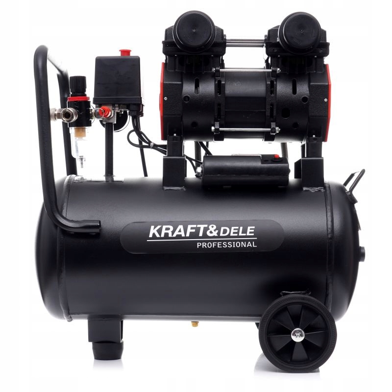KOMPRESOR BEZOLEJOWY SPRĘŻARKA 24L 1390W 8 BAR 2800rpm/min CICHY KRAFT