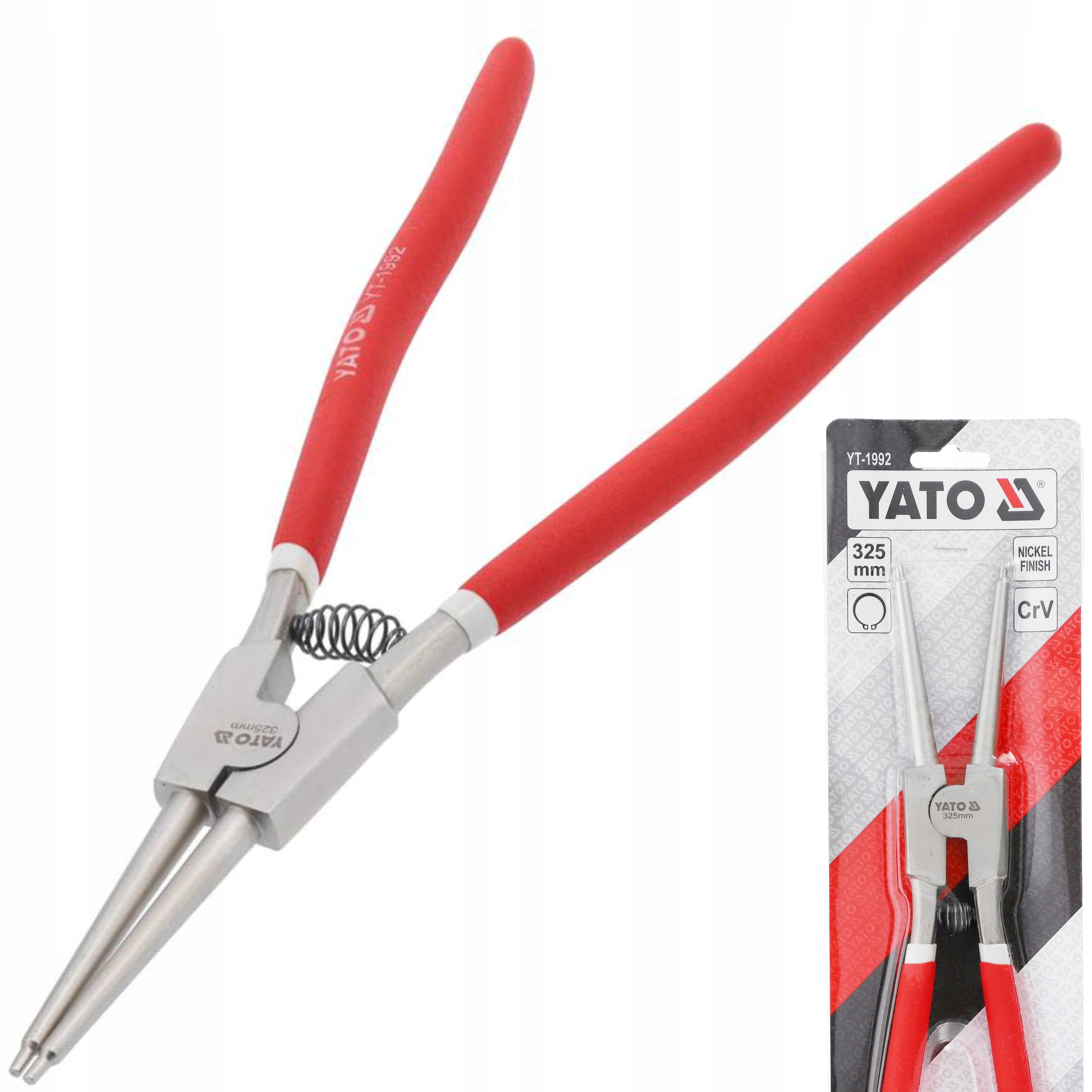 YATO SZCZYPCE SEGERA ZEWNĘTRZNE PROSTE POLEROWANE 325 MM YT-1992 YATO
