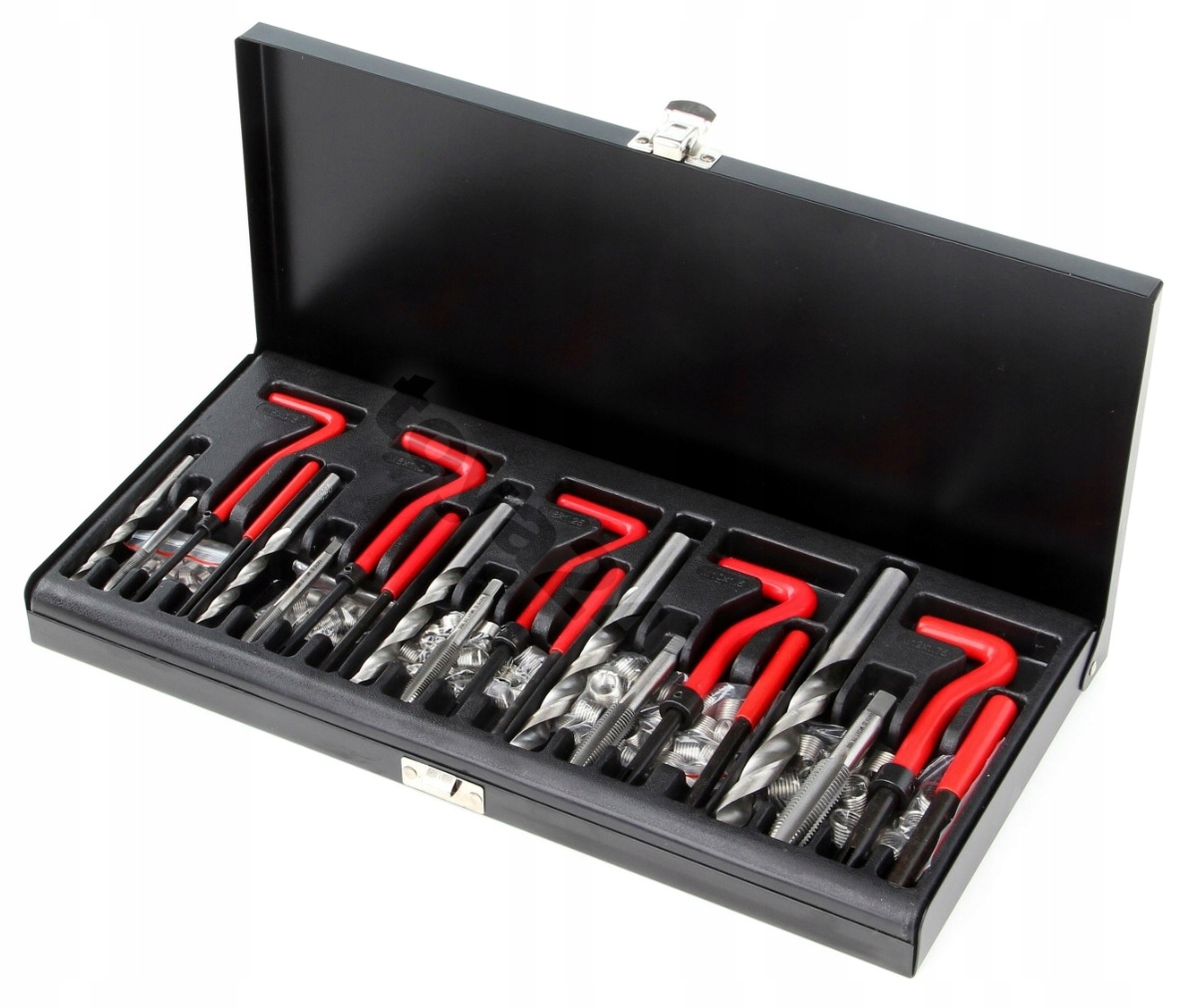 YATO ZESTAW DO NAPRAWY GWINTÓW M5-M12 131 SZT. GWINTOWNIKI WIERTŁA YT-1763