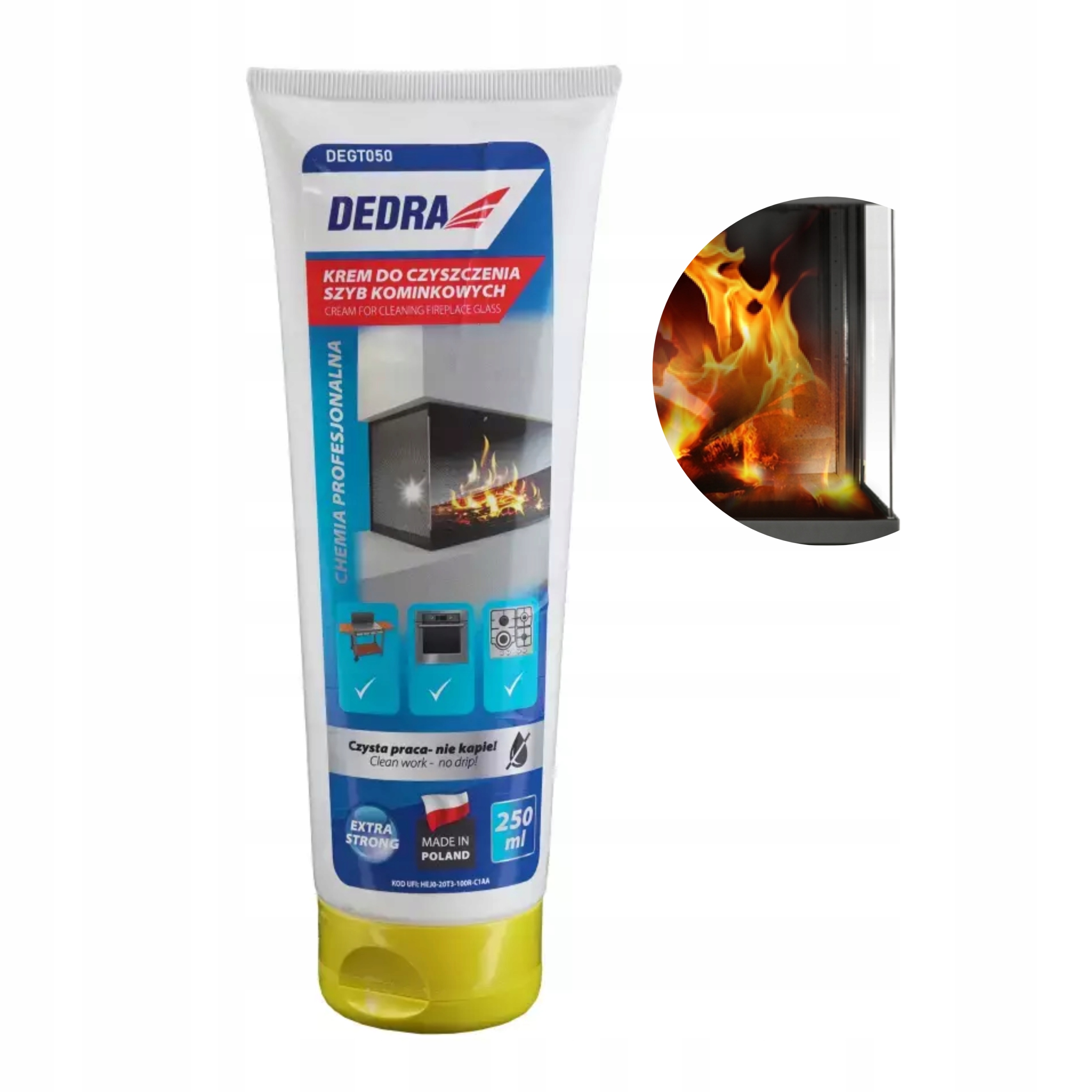 KREM DO CZYSZCZENIA SZYB KOMINKOWYCH DEDRA DEGT050
