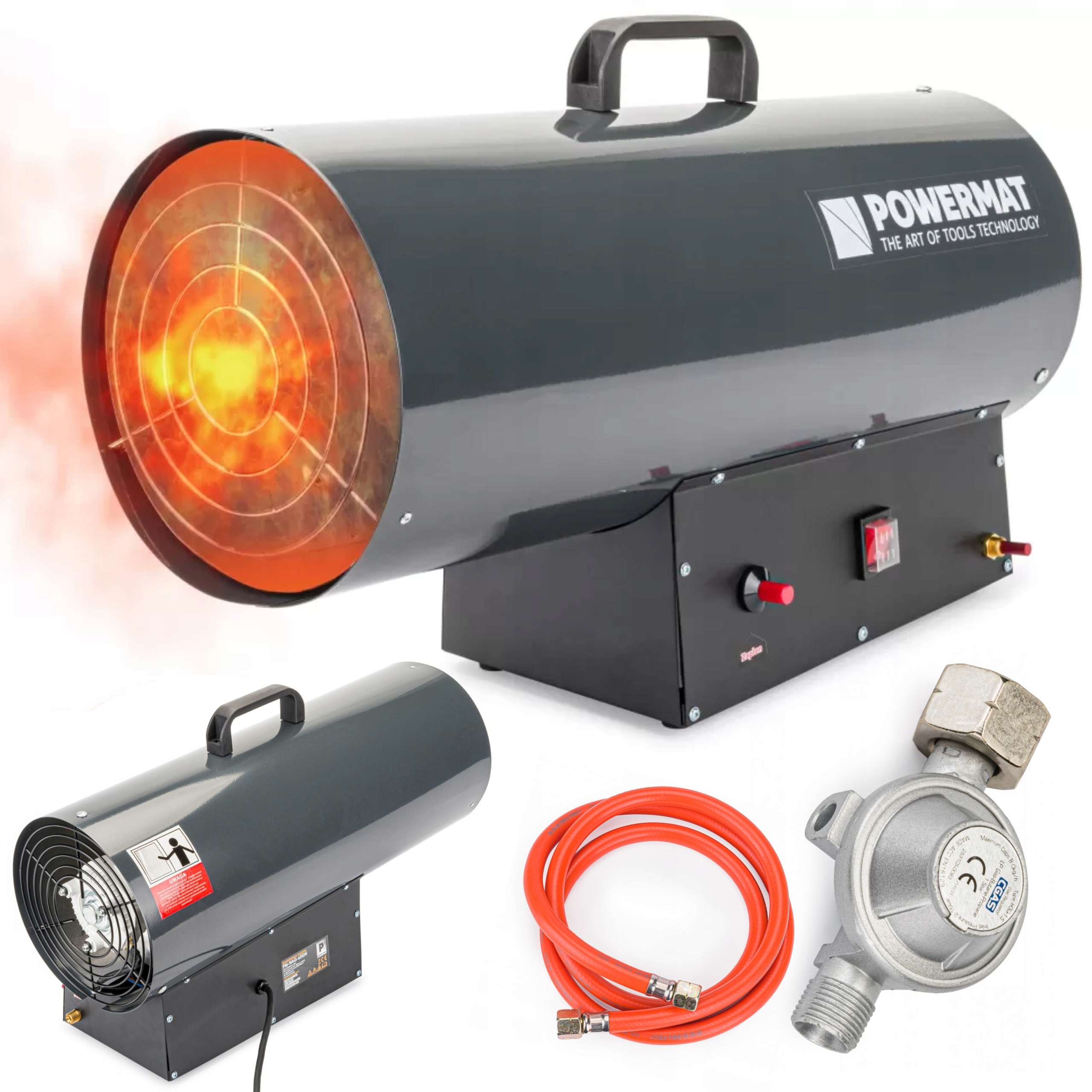 NAGRZEWNICA DMUCHAWA GAZOWA REDUKTOR ZESTAW 65KW POWERMAT PM-NAG-65GN PIEC