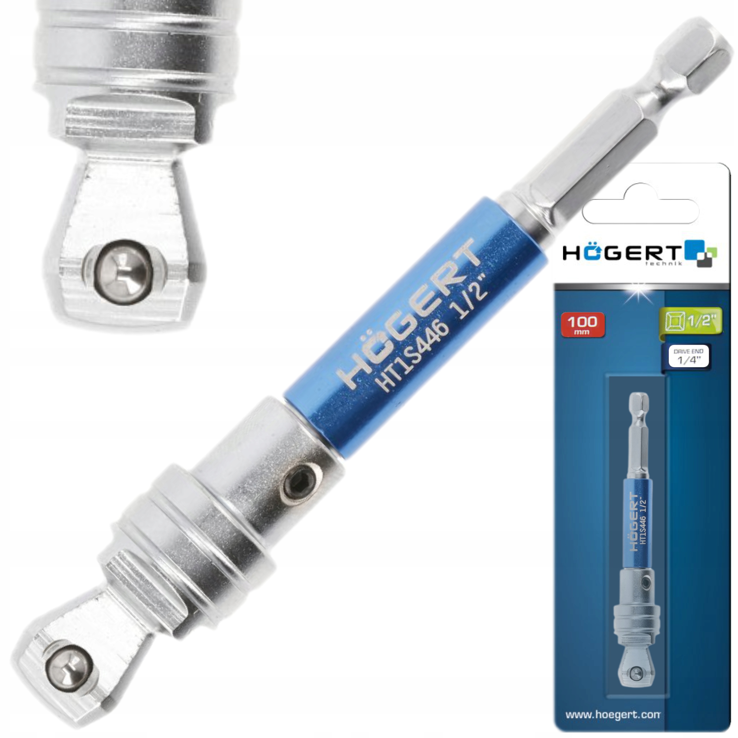 HOGERT ADAPTER 1/2" DO NASADEK CrV DO WIERTARKI WKRĘTARKI HT1S446