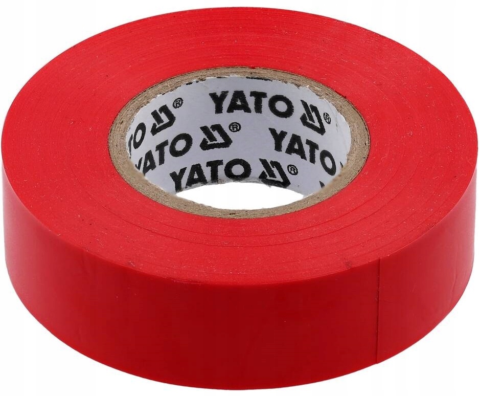 YATO TAŚMA ELEKTROIZOLACYJNA PCV/PVC 19MMX20MX0,13MM, CZERWONA YT-8166
