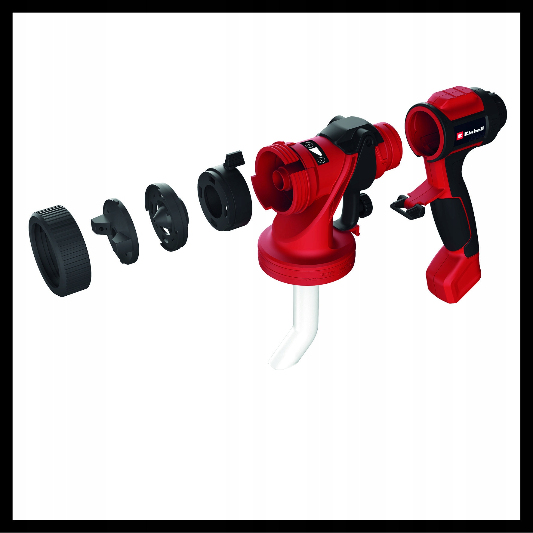 EINHELL AKUMULATOROWY PISTOLET DO MALOWANIA TE-SY 18/90 Li-Solo 18V DO FARB