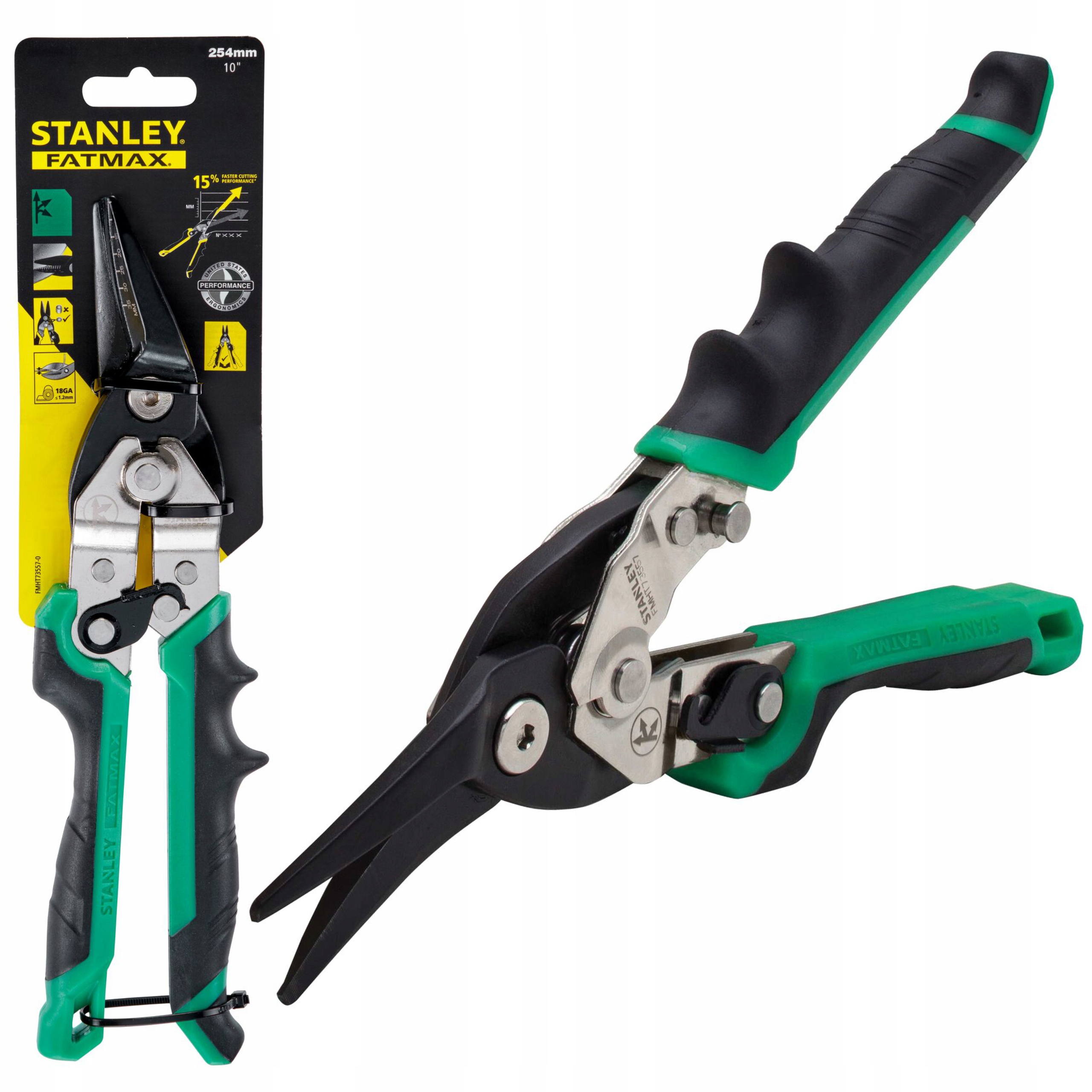 STANLEY NOŻYCE DO BLACHY RĘCZNE Ergo PRAWE 250mm FATMAX FMHT73557-0