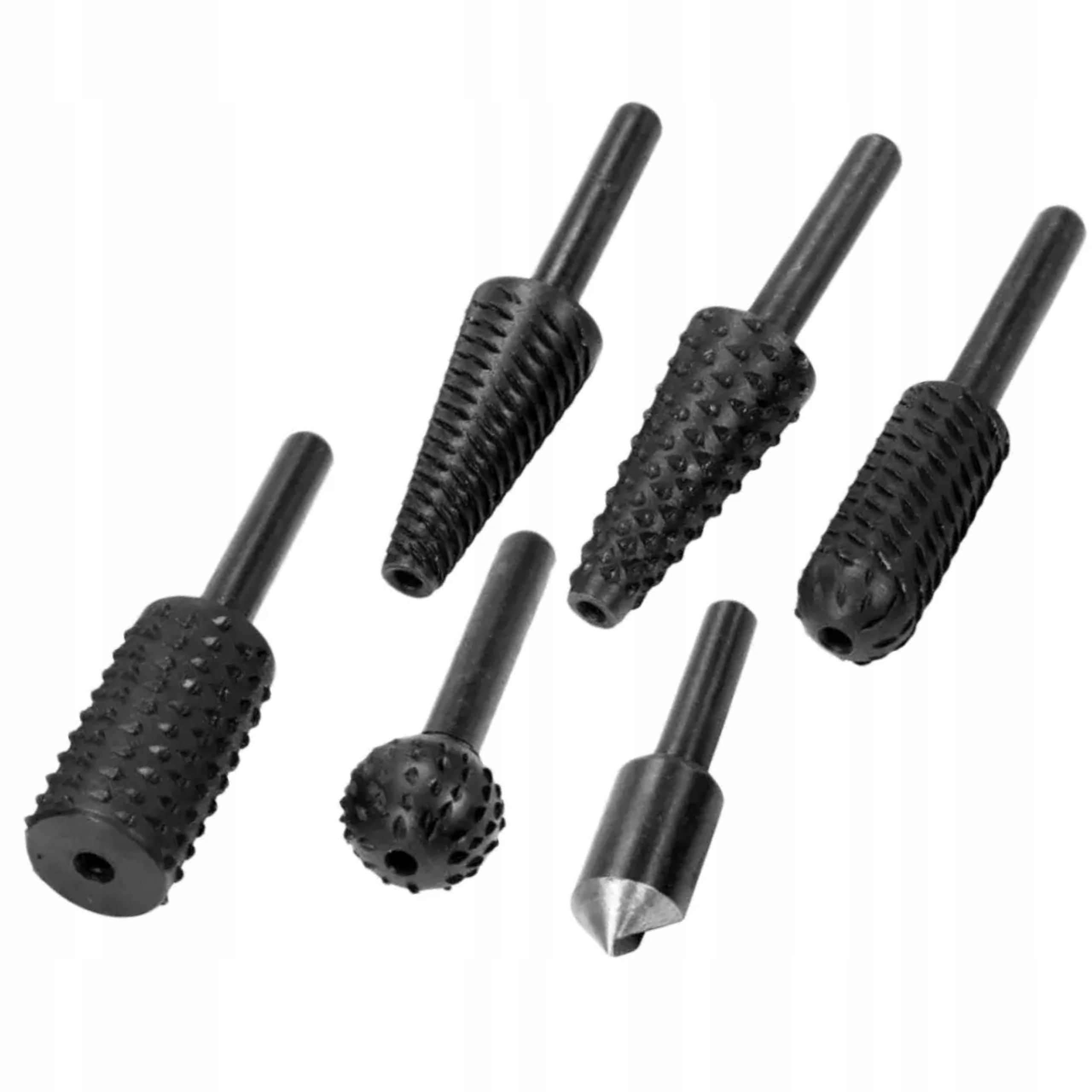 DEDRA ZESTAW 6EL FREZY TRZPIENIOWE DO METALU DREWNA 07F501 TRZPIEŃ 6MM HSS