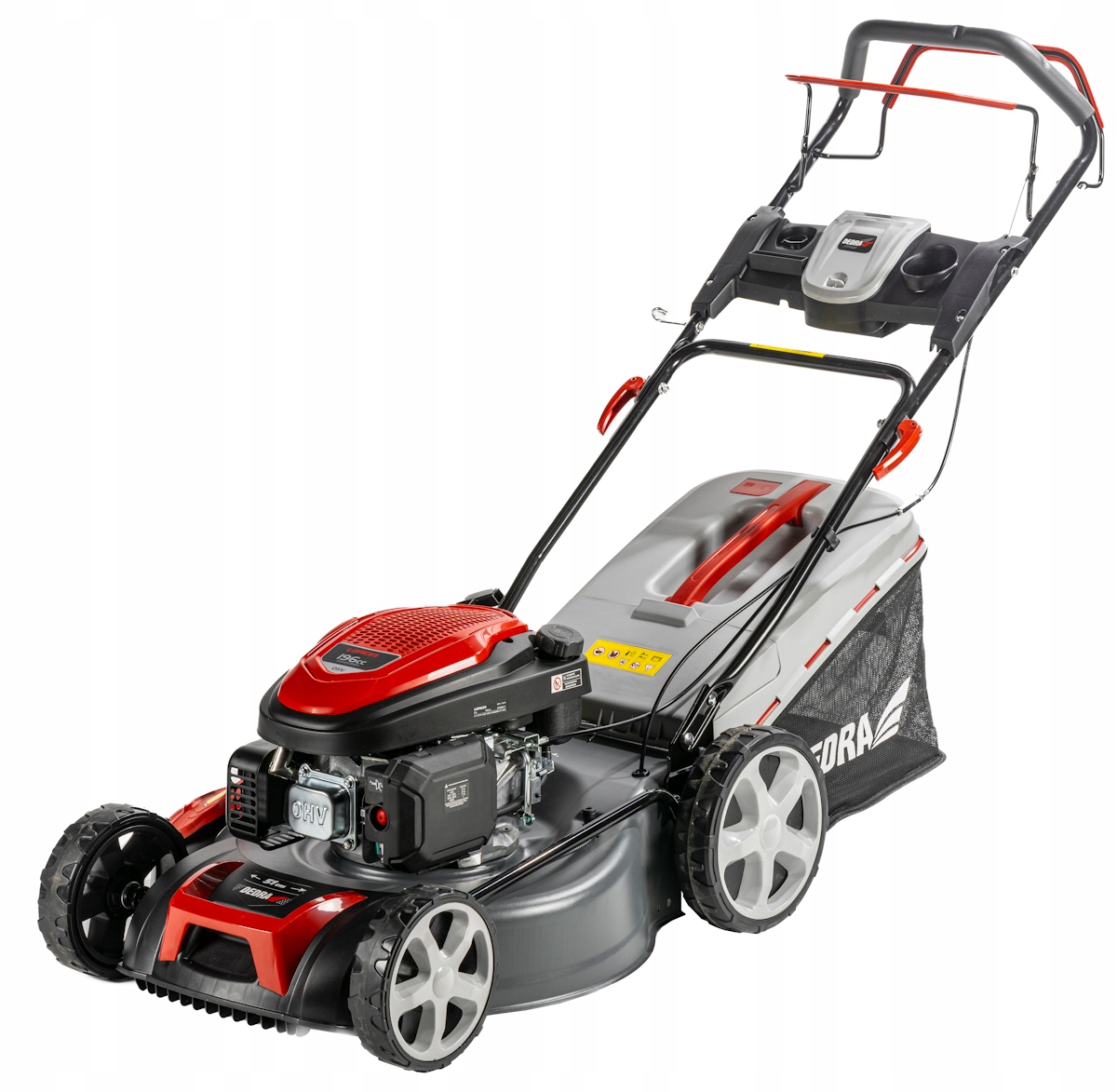 DEDRA KOSIARKA SPALINOWA 51CM NAPĘD LONCIN 196 CM3 4KW MIELENIE KOSZ 60L