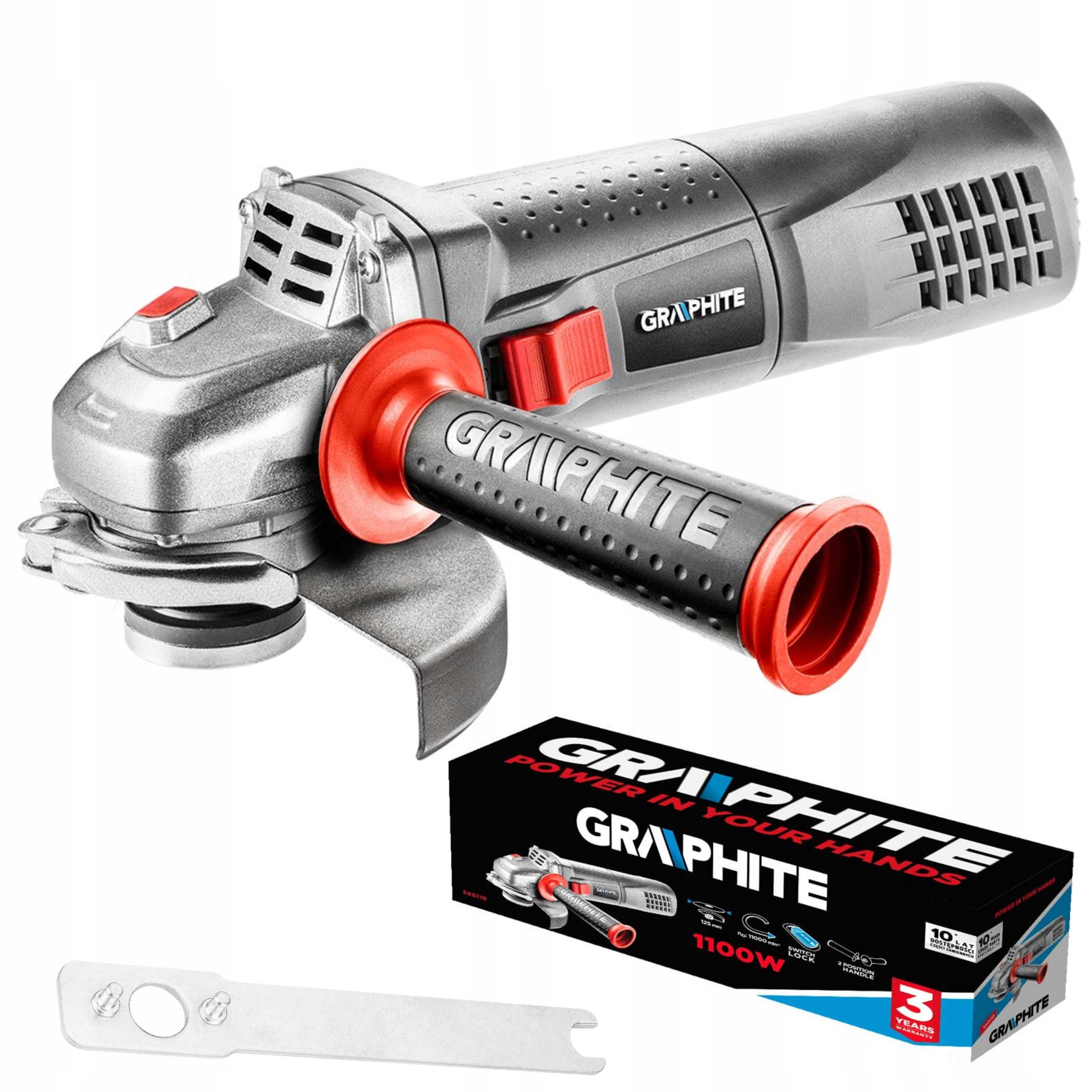 GRAPHITE SZLIFIERKA KĄTOWA POLERKA DIAX 1100W 25x22.2mm OBROTY 11000 59G110