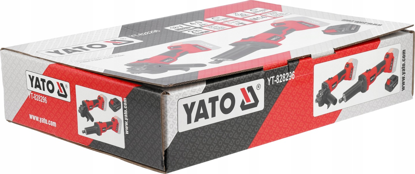 SZLIFIERKA KĄTOWA + PROSTA AKU 18V 4AH ZESTAW YATO
