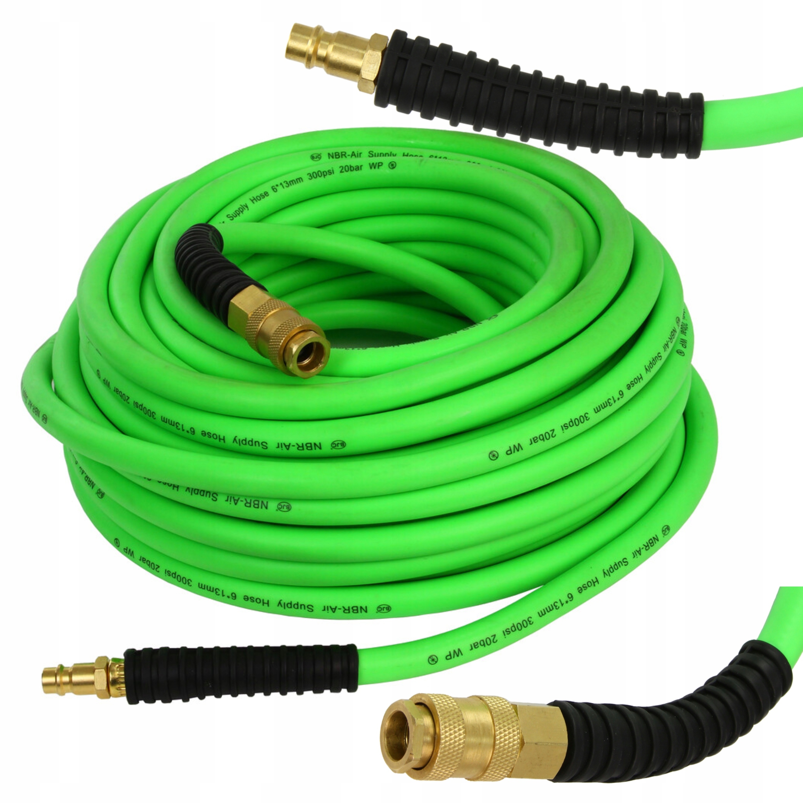 WĄŻ GUMOWY PRZEWÓD PNEUMATYCZNY 6X13 20M BJC DO KOMPRESORA SPRĘŻARKI M82080