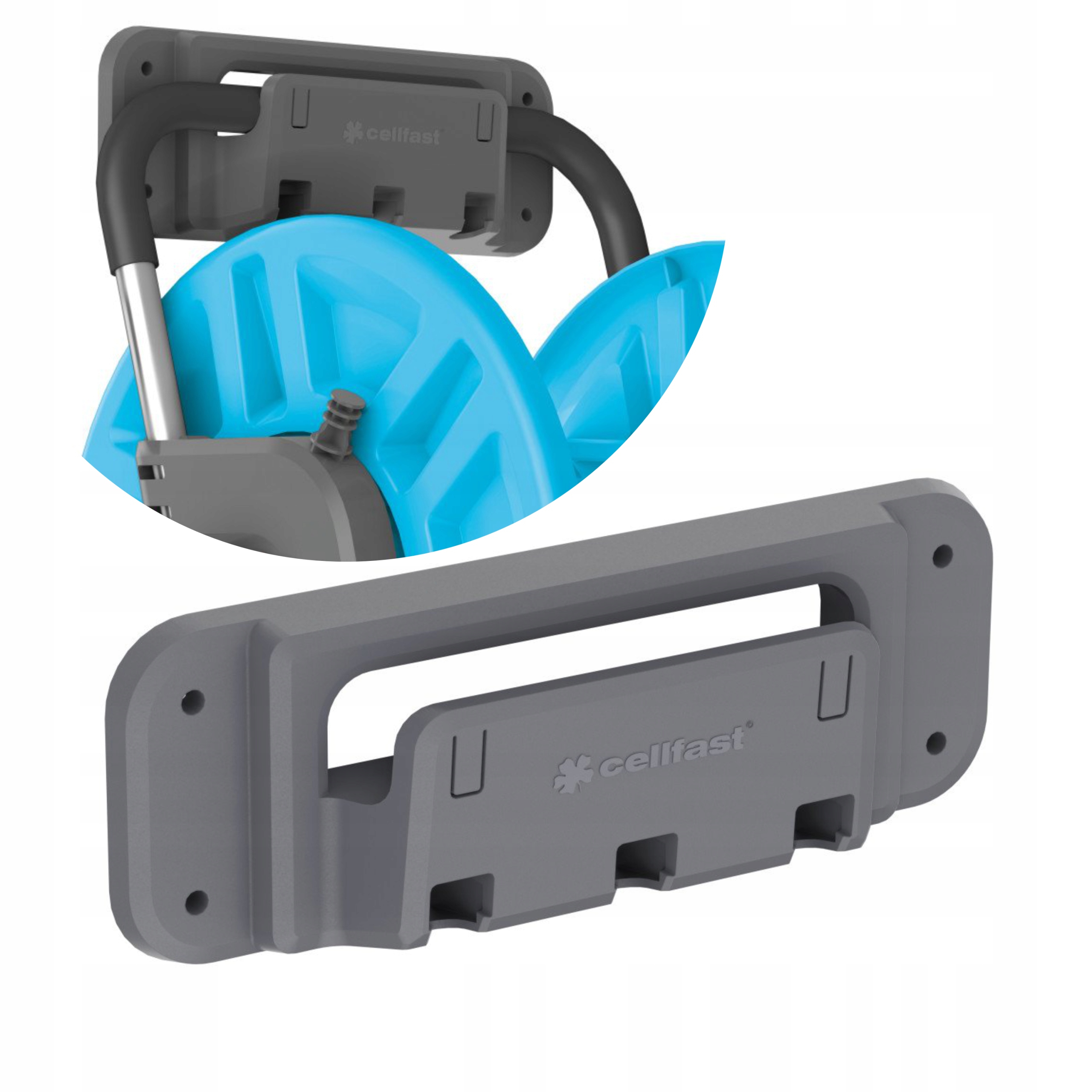 CELLFAST WIESZAK ŚCIENNY DO WÓZKÓW I STOJAK ALUPLUS 55-130 POLSKI PRODUKT