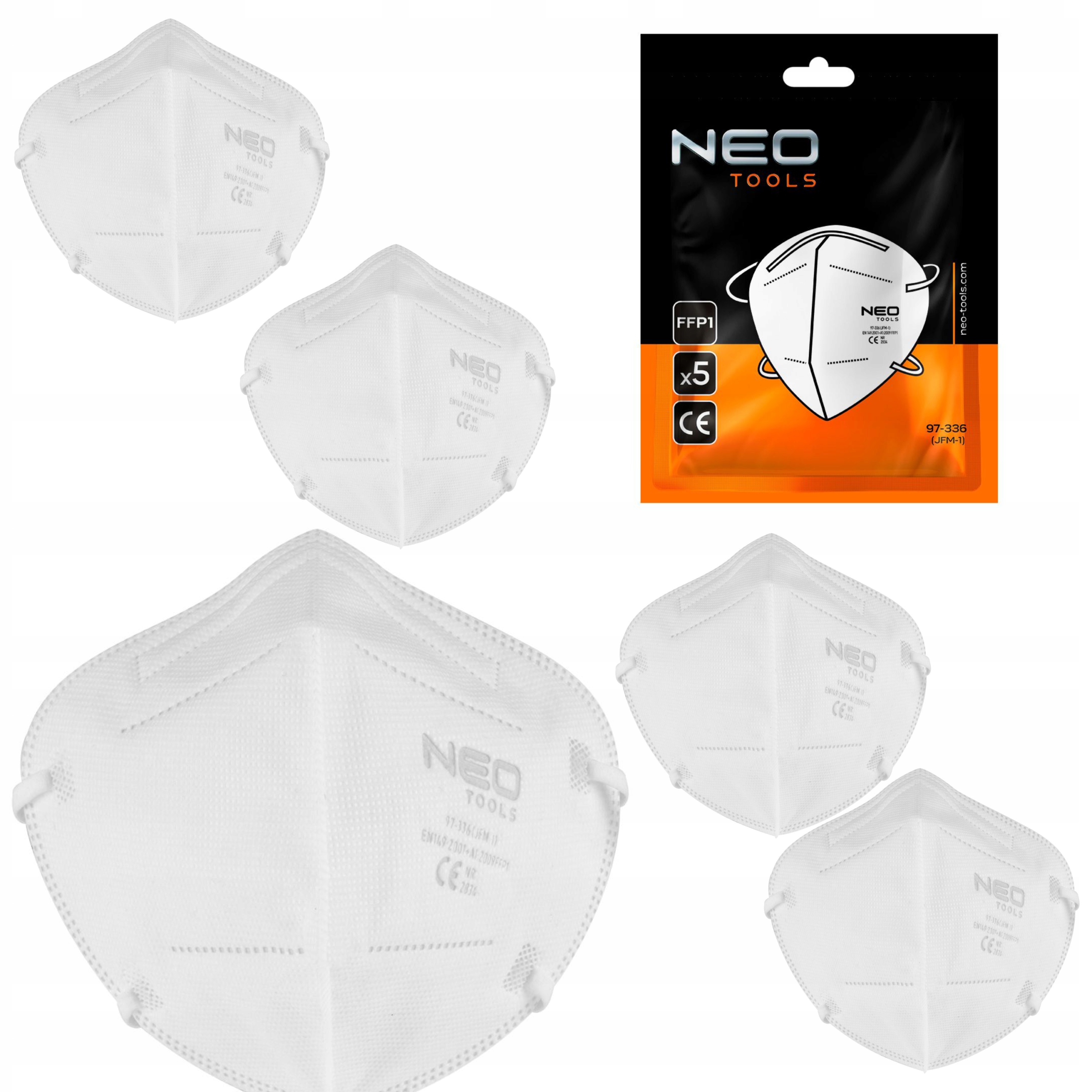 PÓŁMASKA MASECZKA SKŁADANA FFP1 5SZT CE 97-336