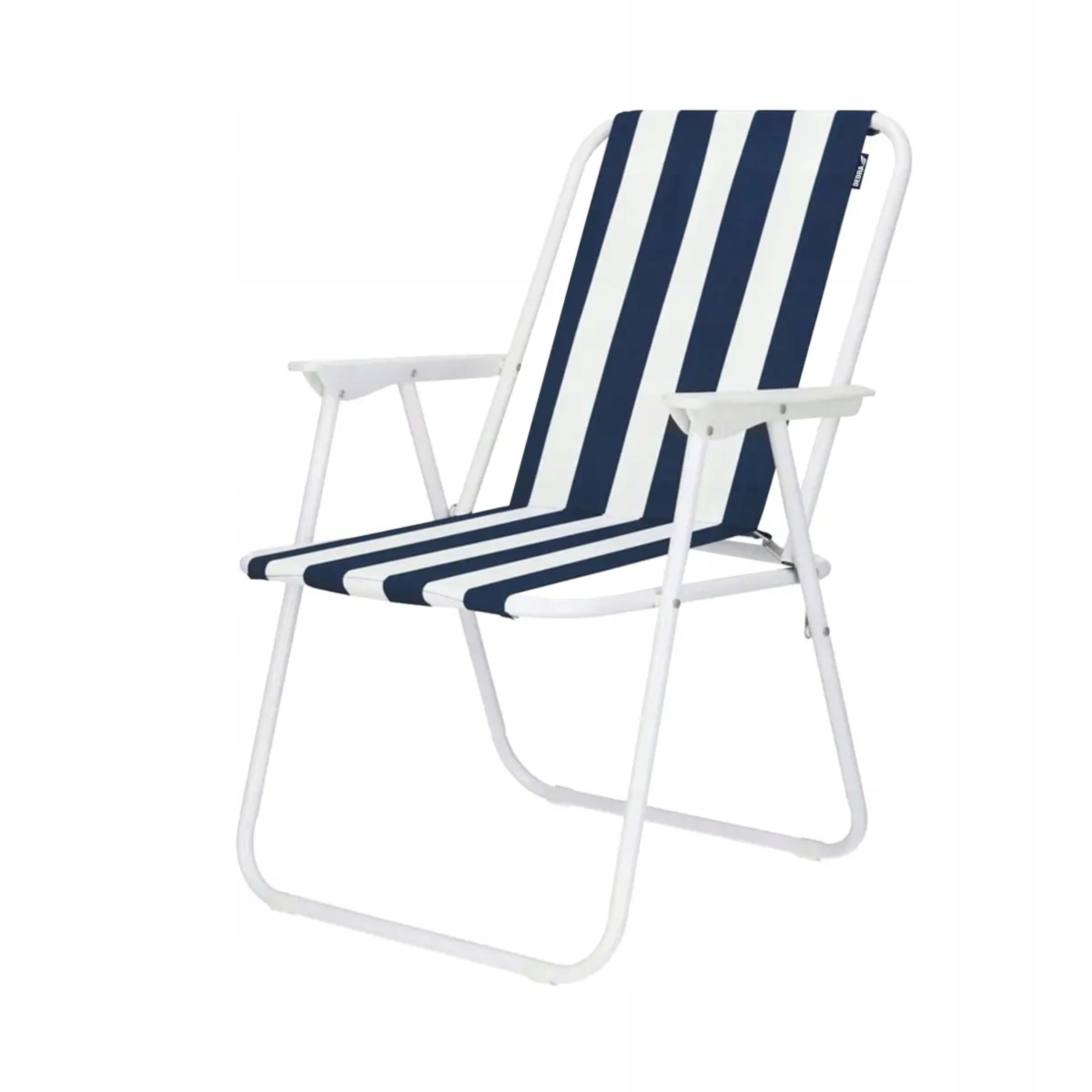 DEDRA KRZESŁO CAMPINGOWE PLAŻOWE SKŁADANE 52x58x72cm BIAŁO-GRANATOW N1028-1