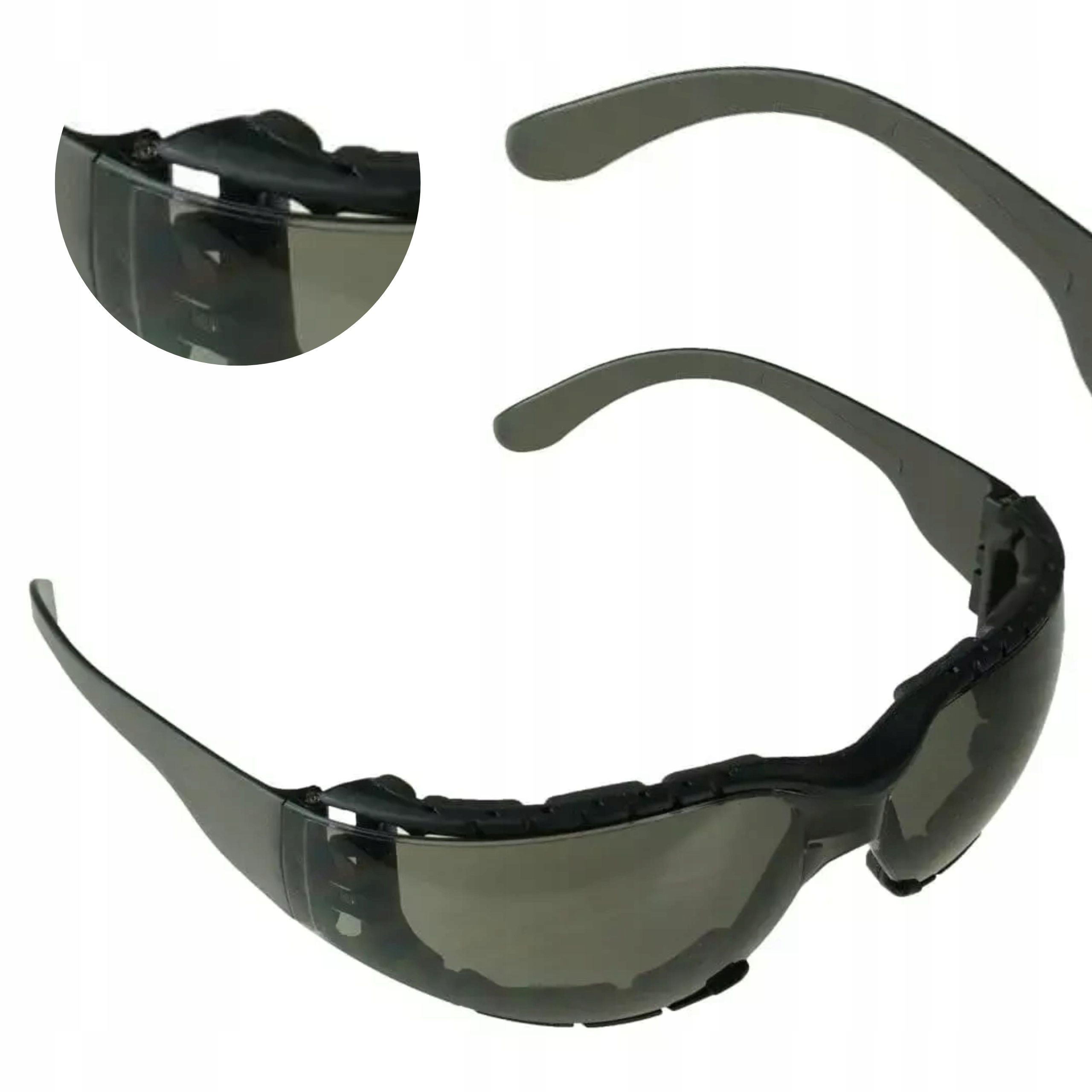 DEDRA OKULARY OCHRONNE PRZYCIEMNIANE FT PIANKA EVA BH1056BL