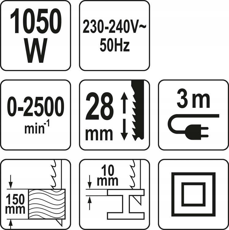 YATO PIŁA SZABLASTA LISI OGON LISICA 230V 1050W +2