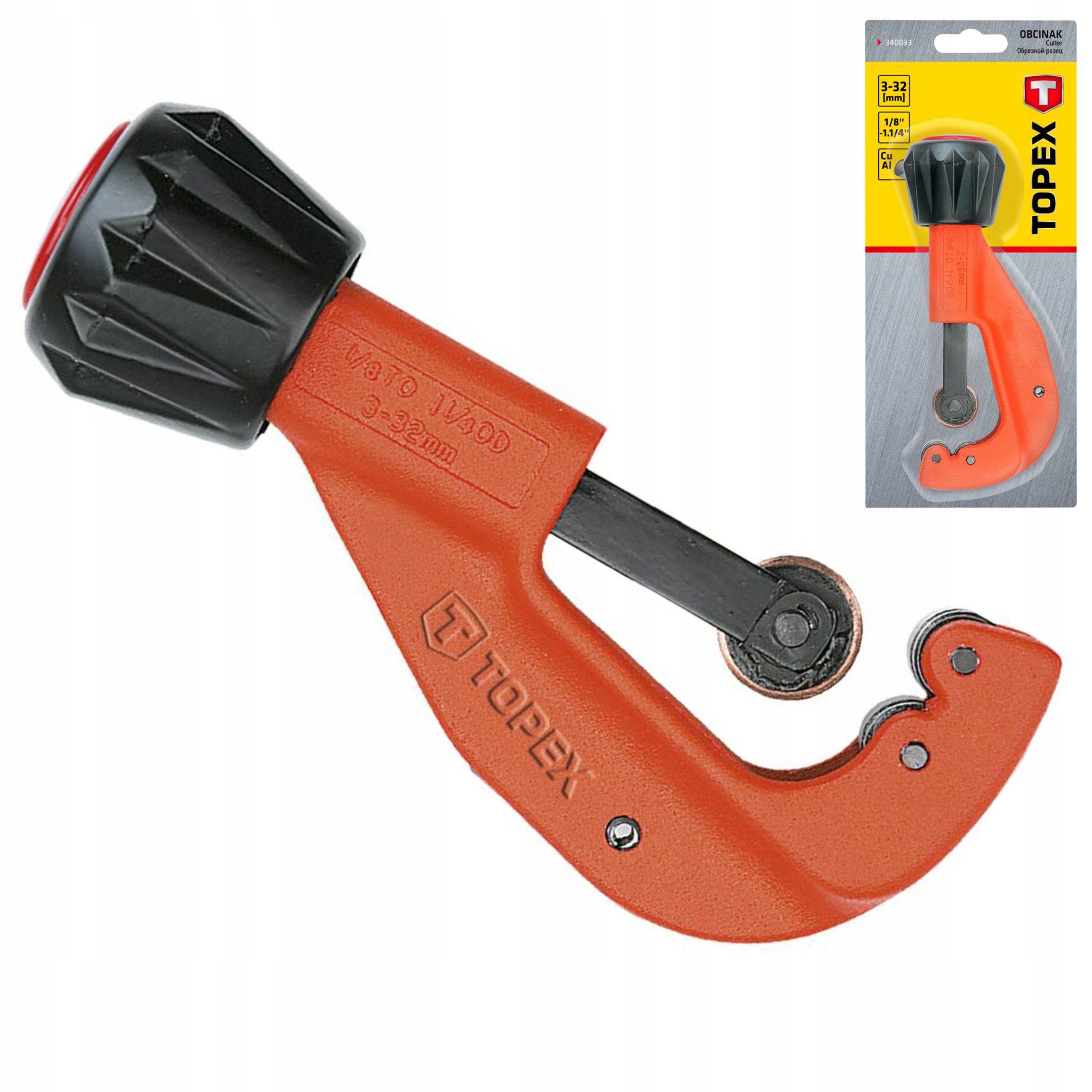 OBCINAK DO RUR MIEDZ. I ALUM. 3-32 MM TOPEX 34D033