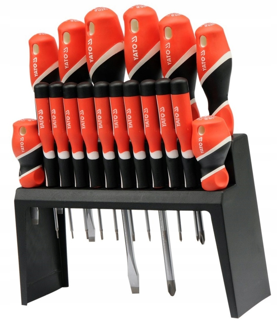 YATO ZESTAW ŚRUBOKRĘTÓW WKRĘTAKÓW Z MAGNESEM PH PŁASKI TORX 18SZT YT-25982