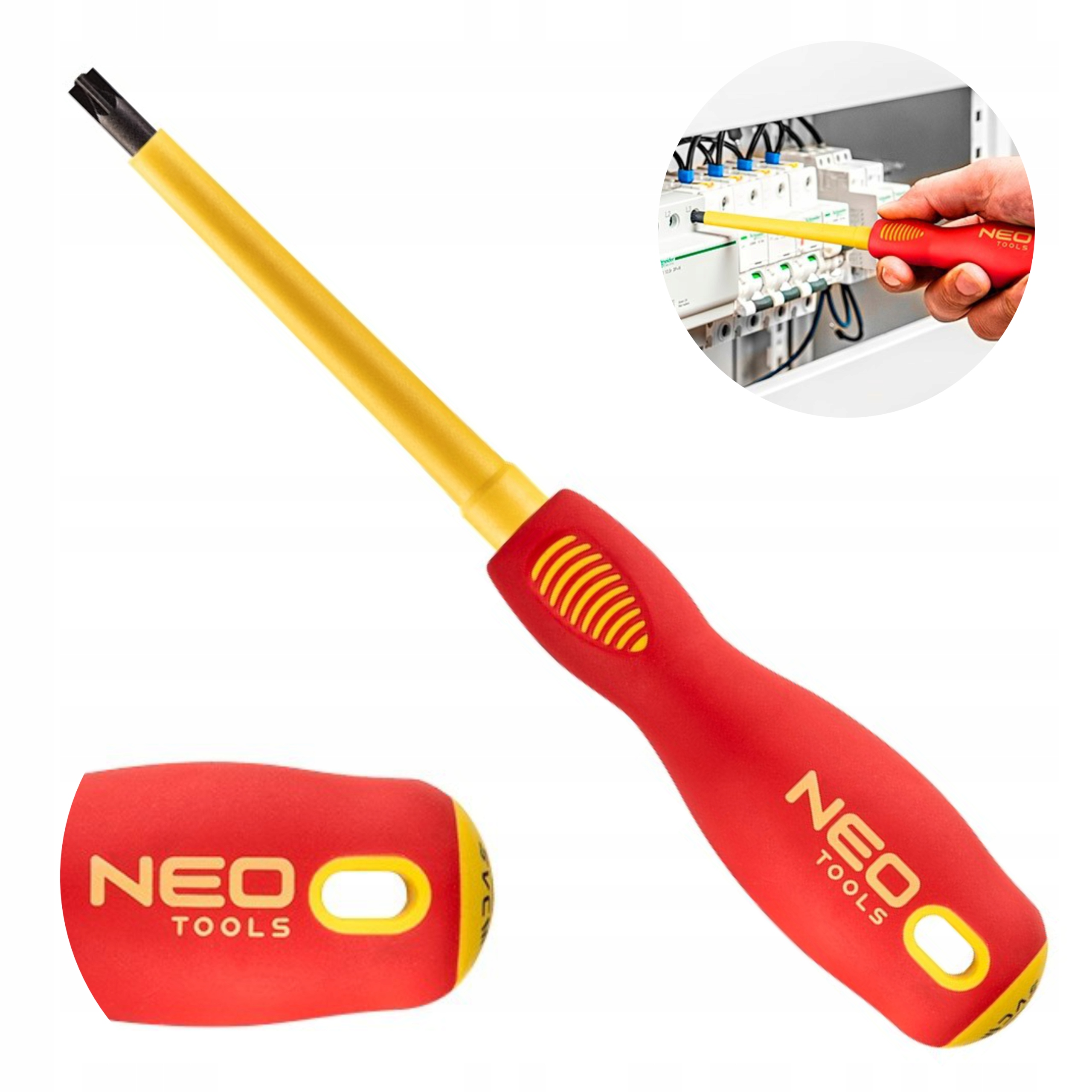 NEO WKRĘTAK ŚRUBOKRĘT DO BEZPIECZNIKÓW S SL/PH2 x 100mm 1kV IZOLACJA 1000V