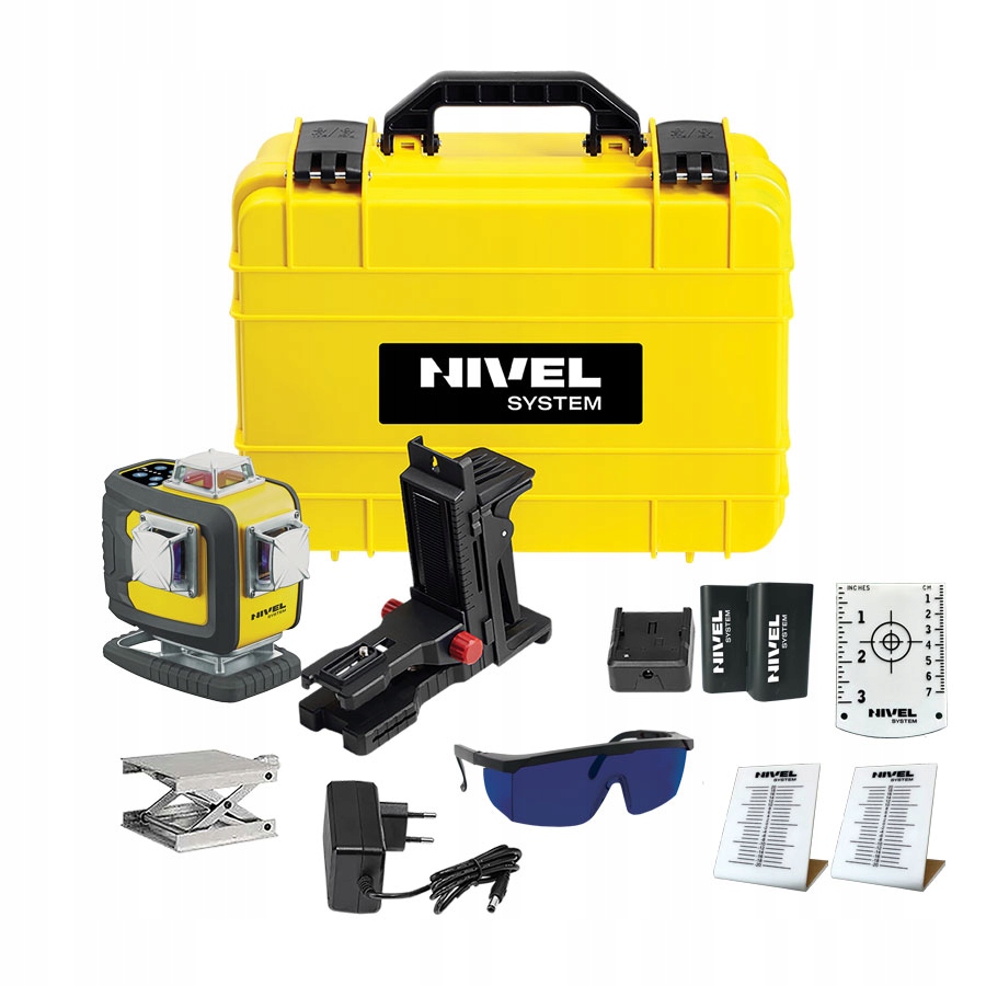 NIVEL SYSTEM LASER KRZYŻOWY 4D FIOLETOWY CL4D-P WALIZKA AKC +STATYW SJJM1EX