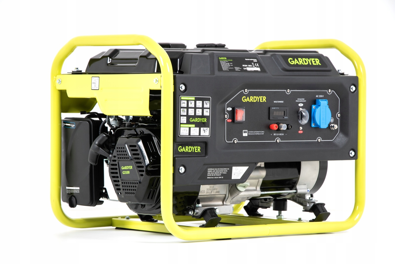 AGREGAT PRĄDOTWÓRCZY JEDNOFAZOWY 3000W ROZRUCH RĘCZNY SHJ3100 G3100 +OLEJ