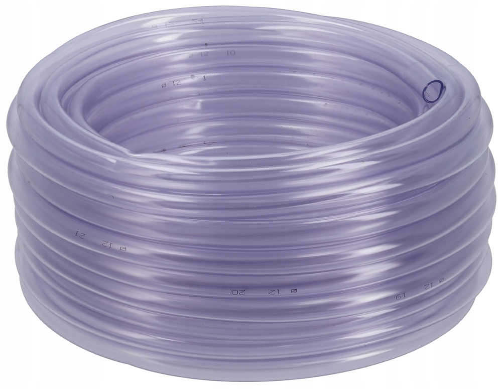 WĄŻ JEDNOWARSTWOWY TECHNICZNY 12MM NIEZBROJONY PRZEZROCZYSTY PVC 25M 81439