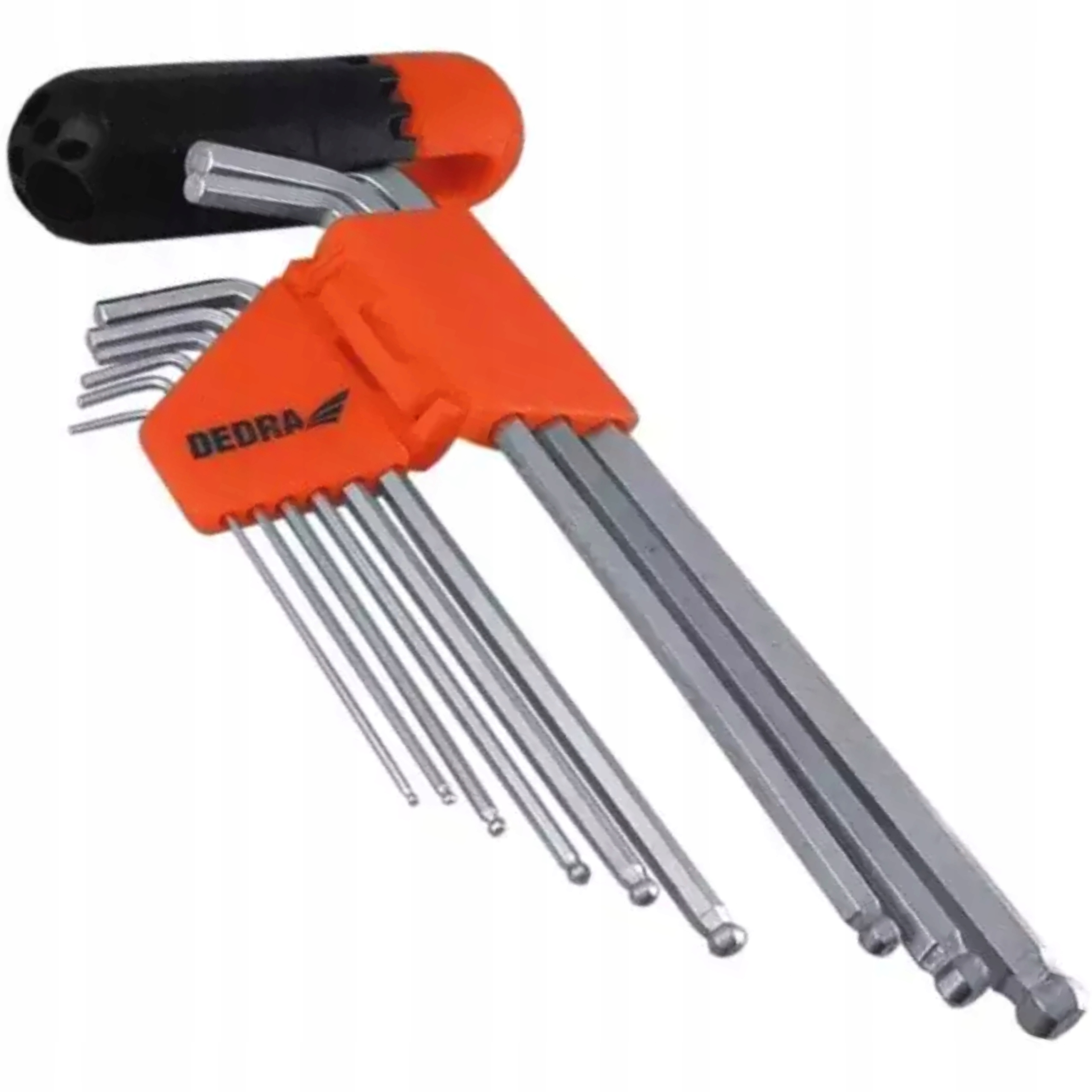 DEDRA 0653 KLUCZE IMBUSOWE HEX Z KULKĄ AMPULE
