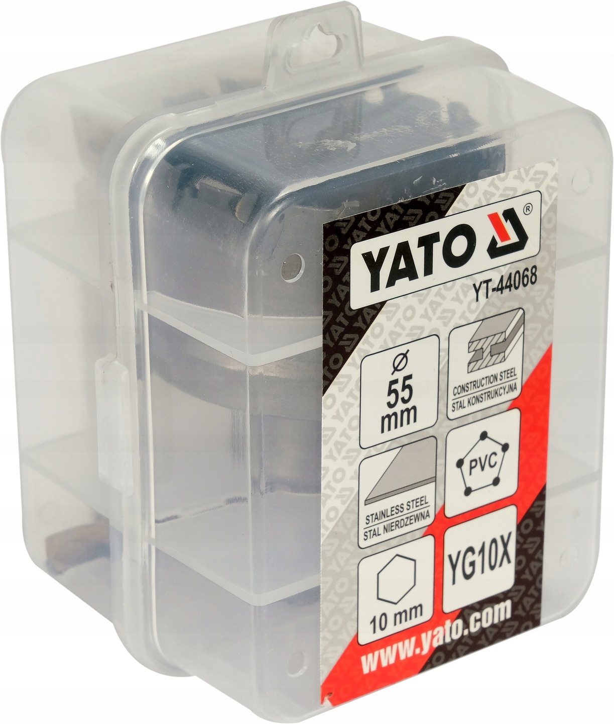 OTWORNICA DO METALU 55 MM Z WĘGLIKIEM SPIEKANYM YG10X KORONKA TCT YATO